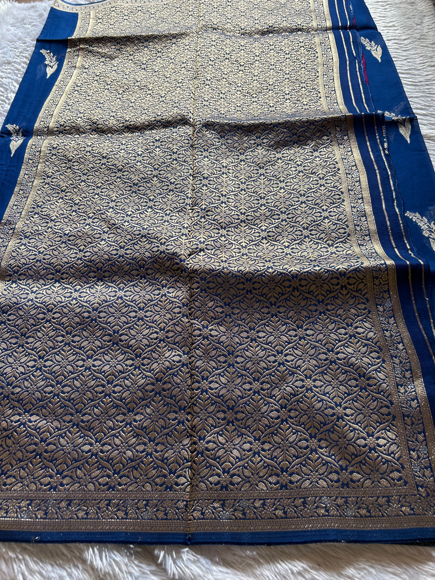 Soft Organza : Solid Sapphire blue