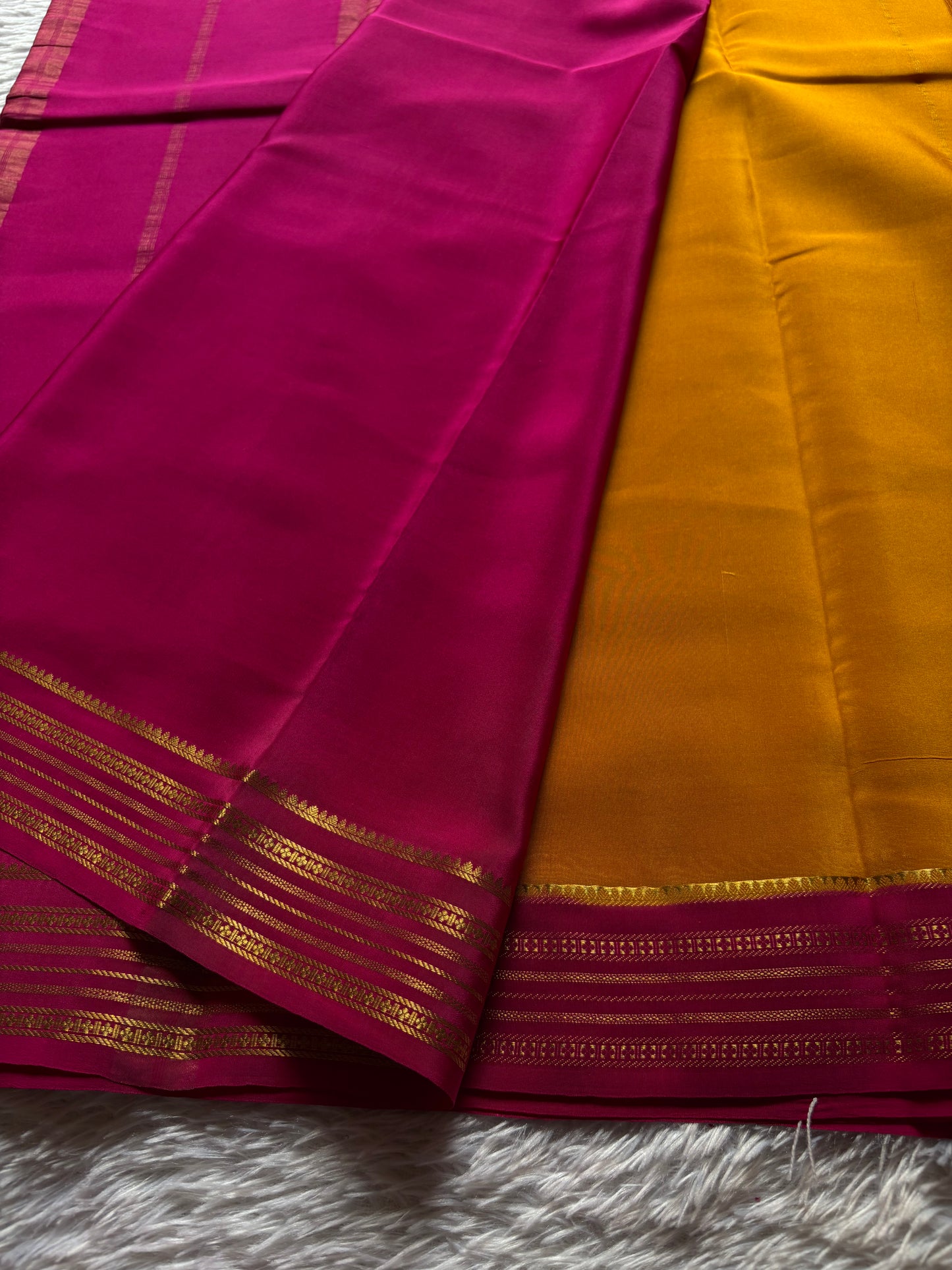 Shivani (2D) : Golden yellow-rani pink