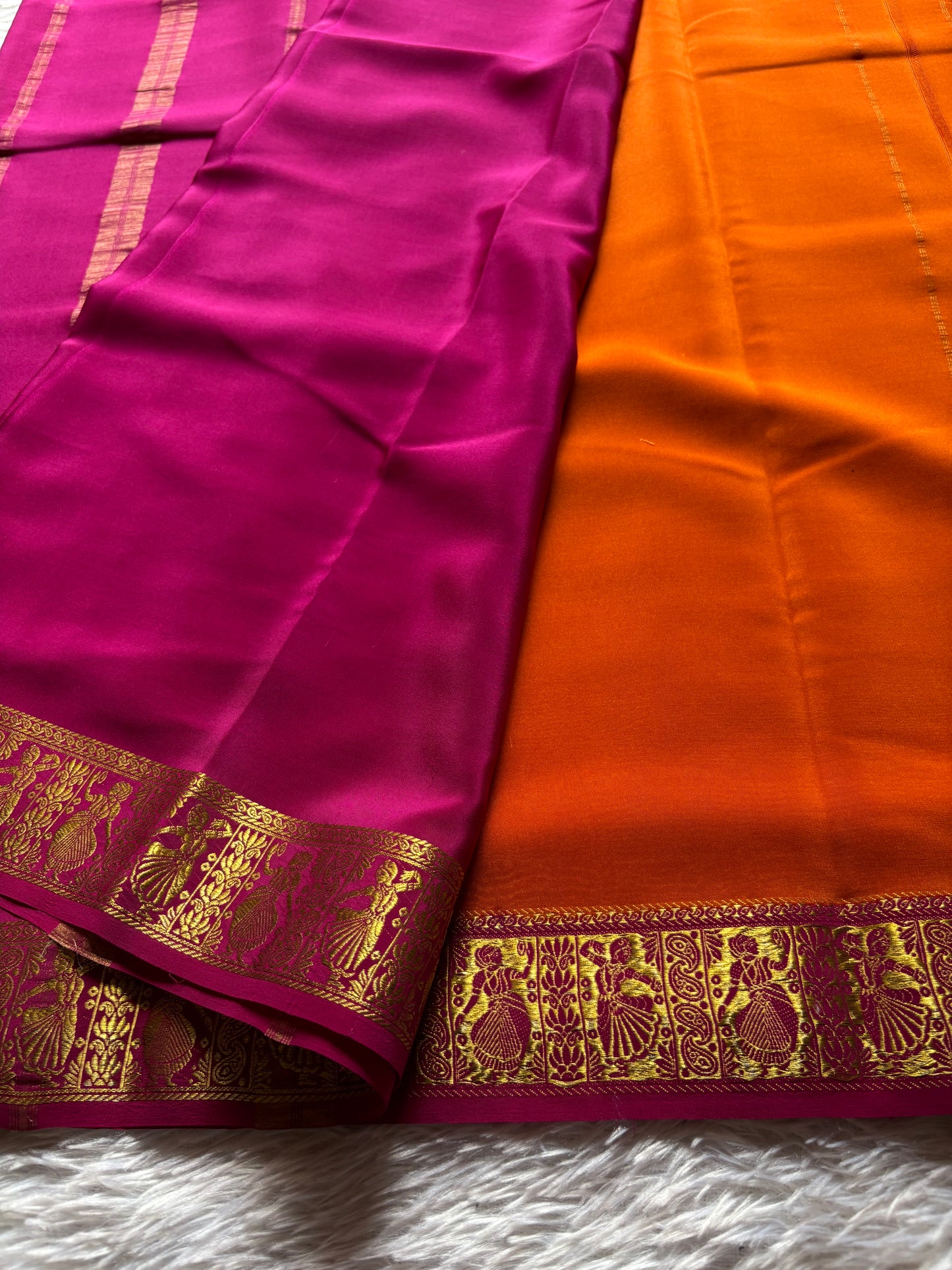 Nartaki (2D) : Orange-rani pink