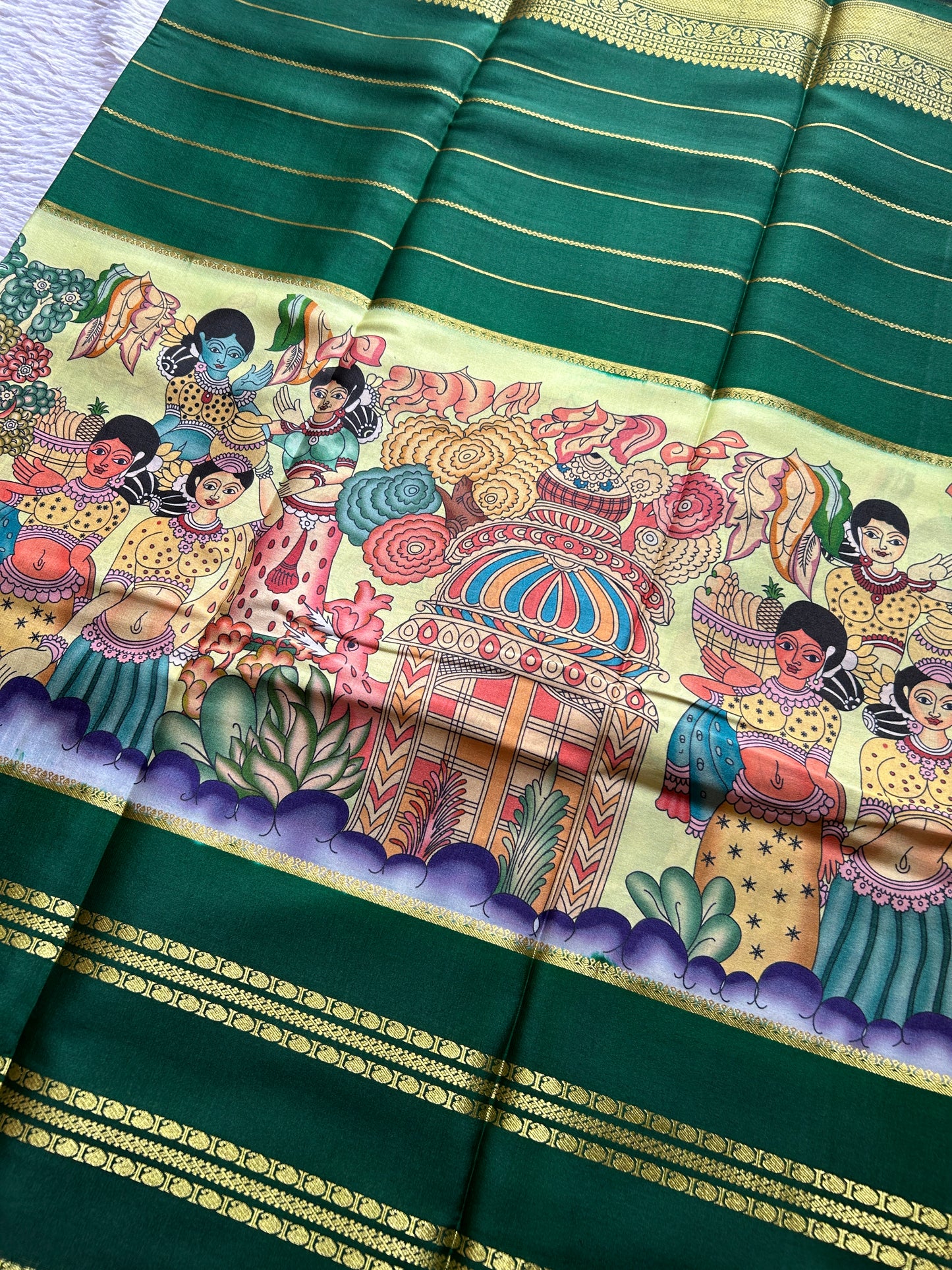 Kalavathi (2D) : Light pista green-bottle green
