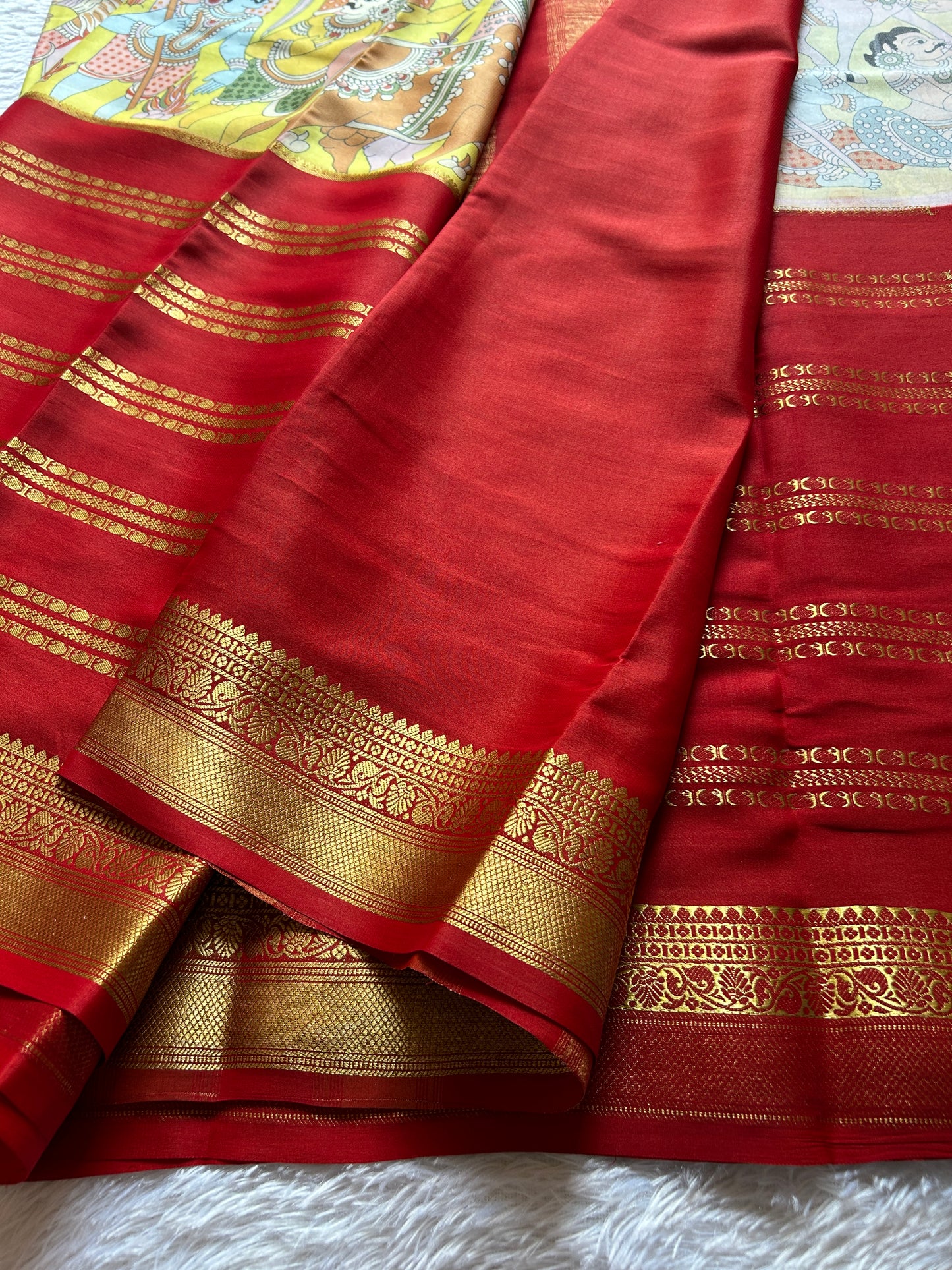 Kalavathi (2D) : Lemon yellow-red