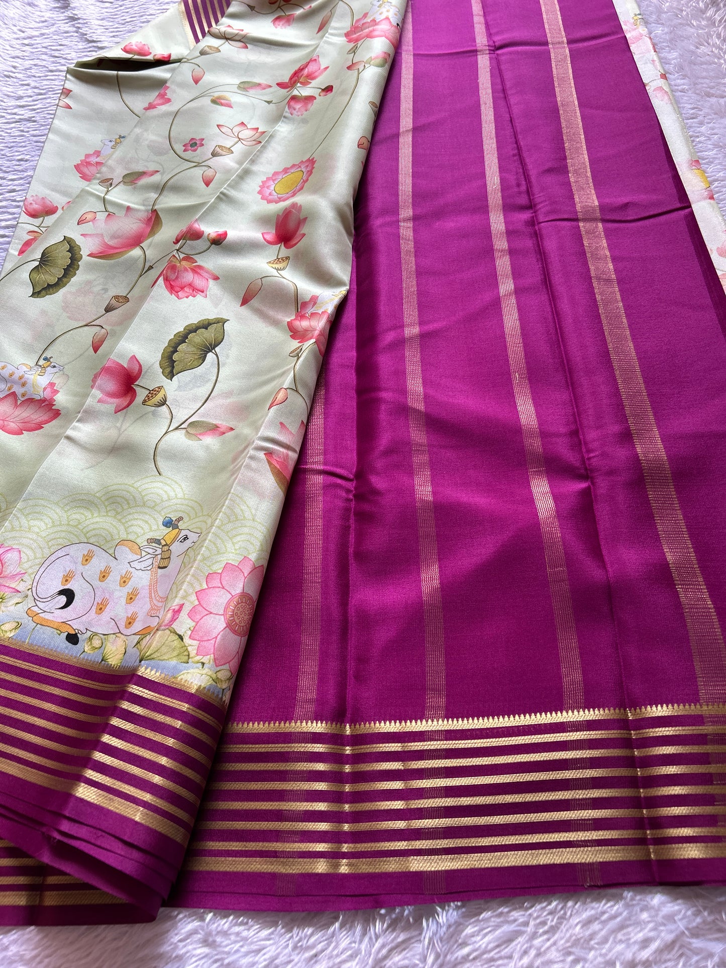 Kamala (2D) : Light pista green-magenta