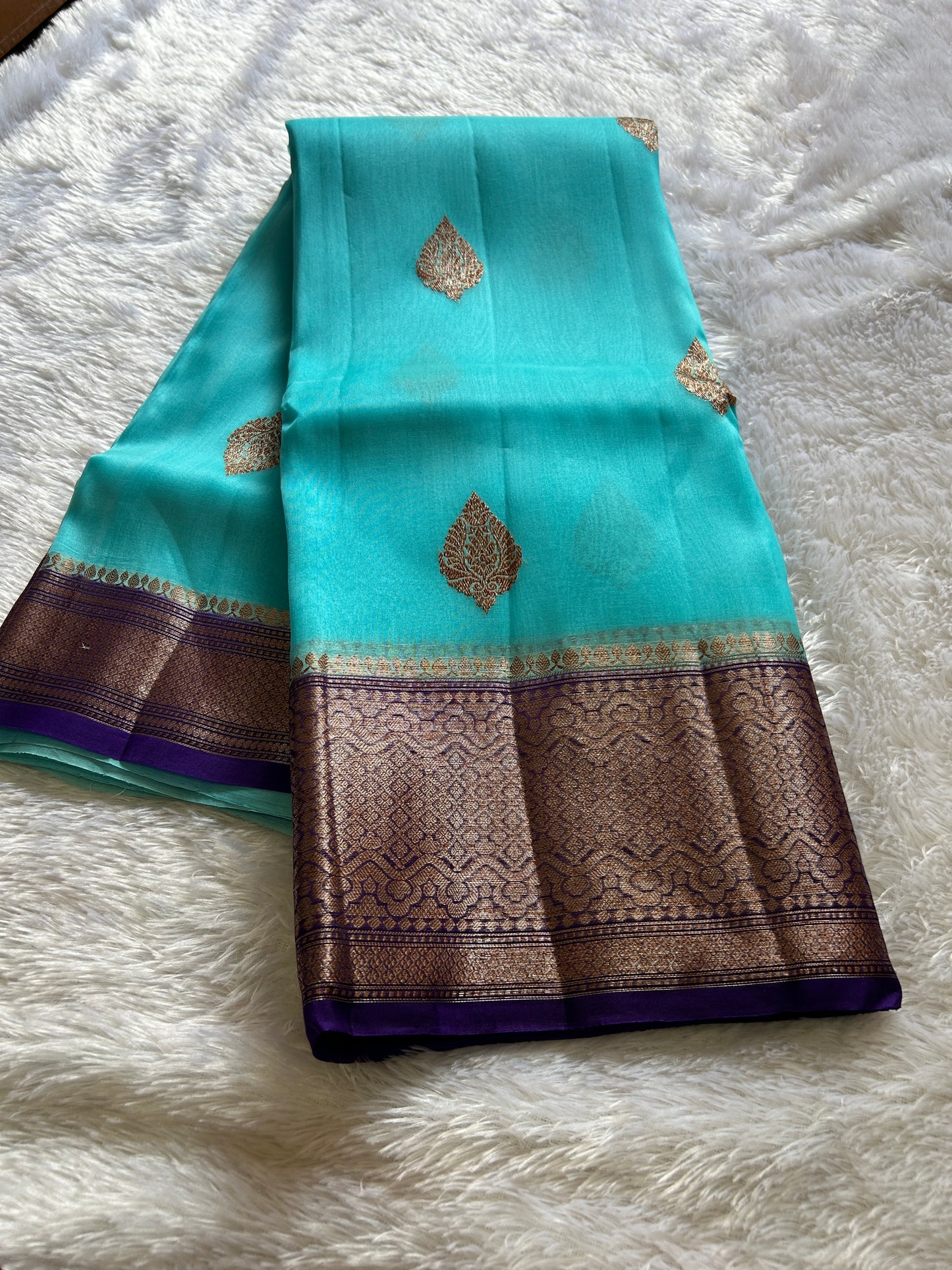 Pure organza : Ananda blue-navy blue