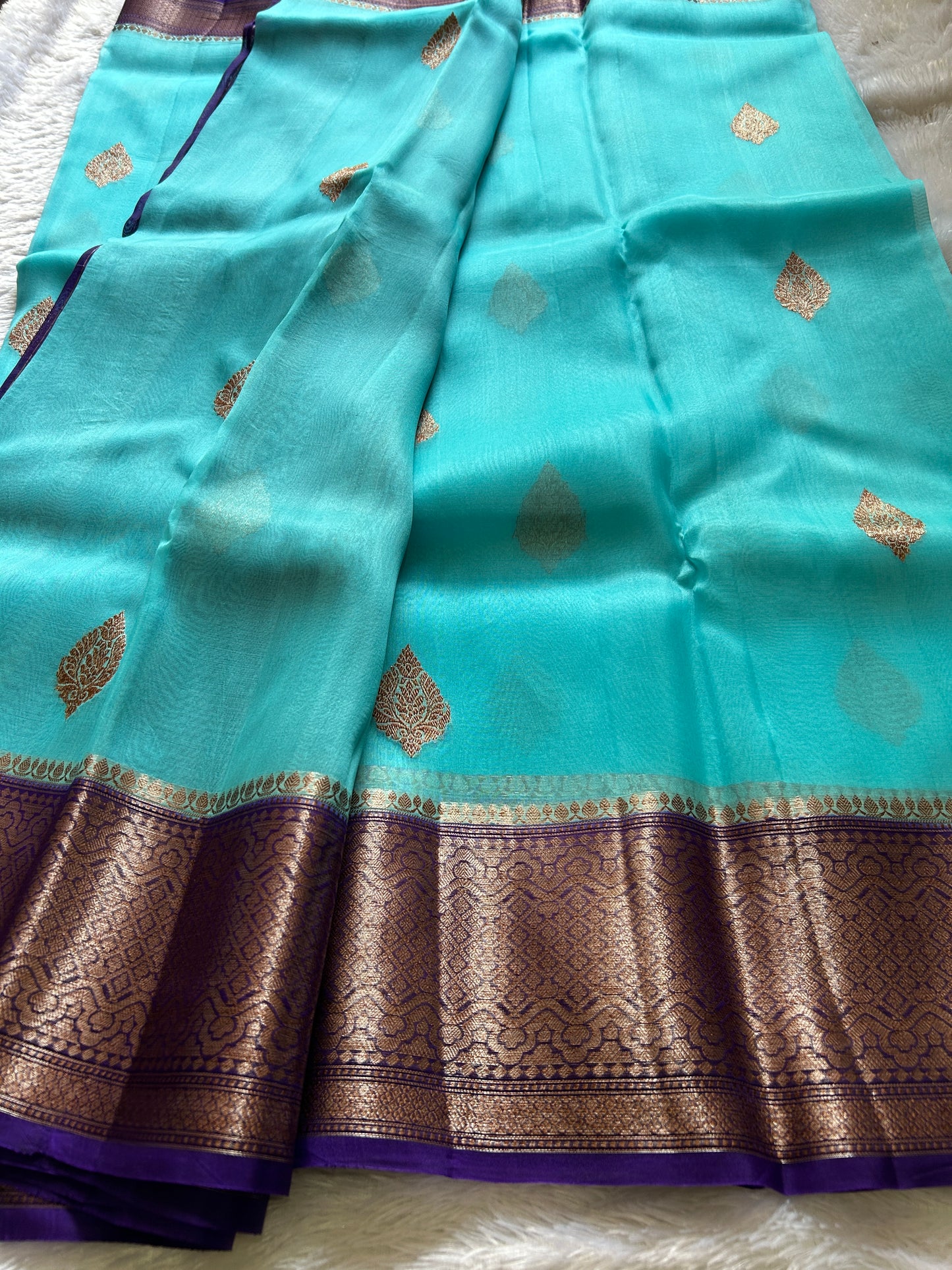 Pure organza : Ananda blue-navy blue