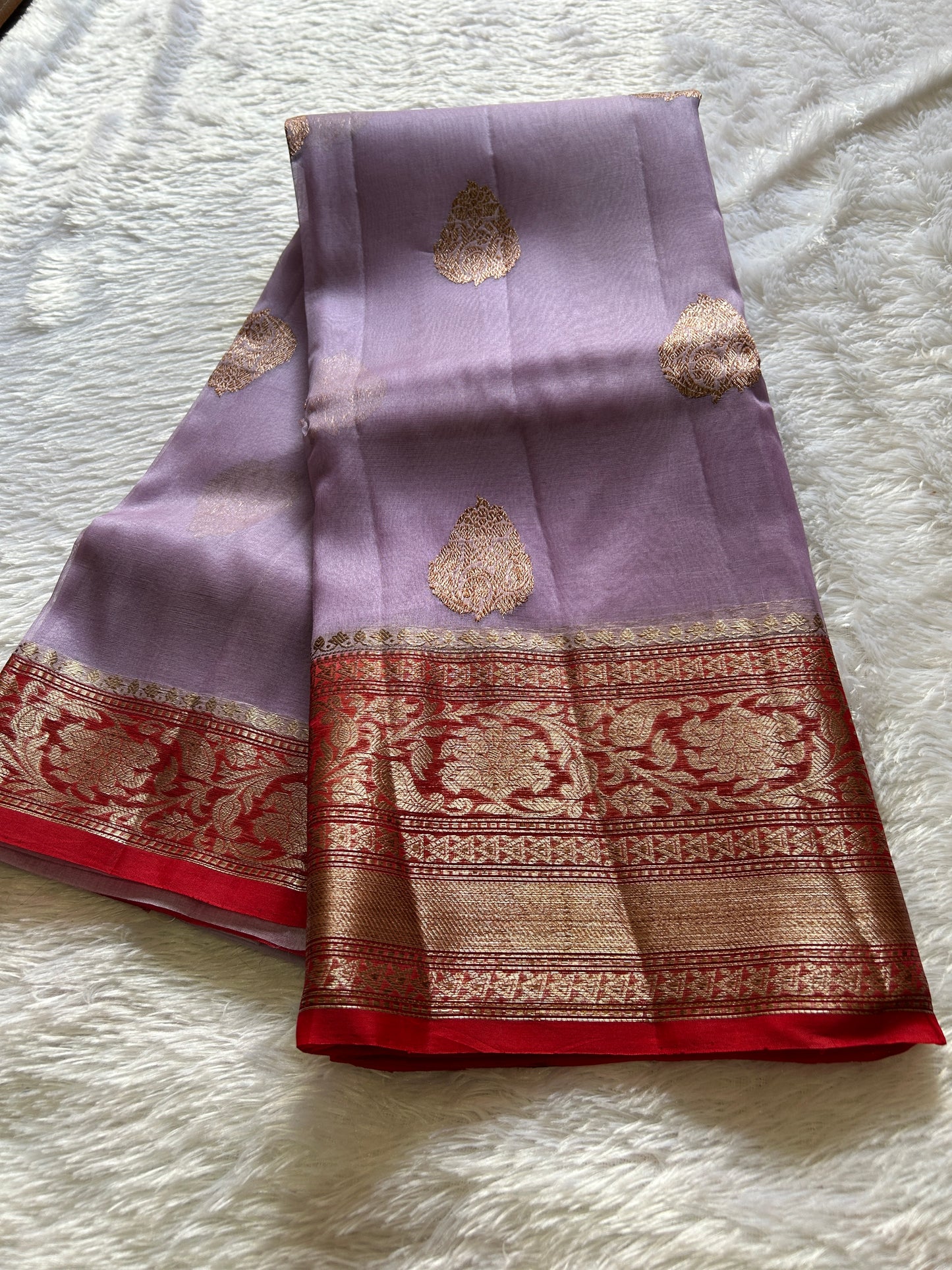 Pure organza : Mauve-red