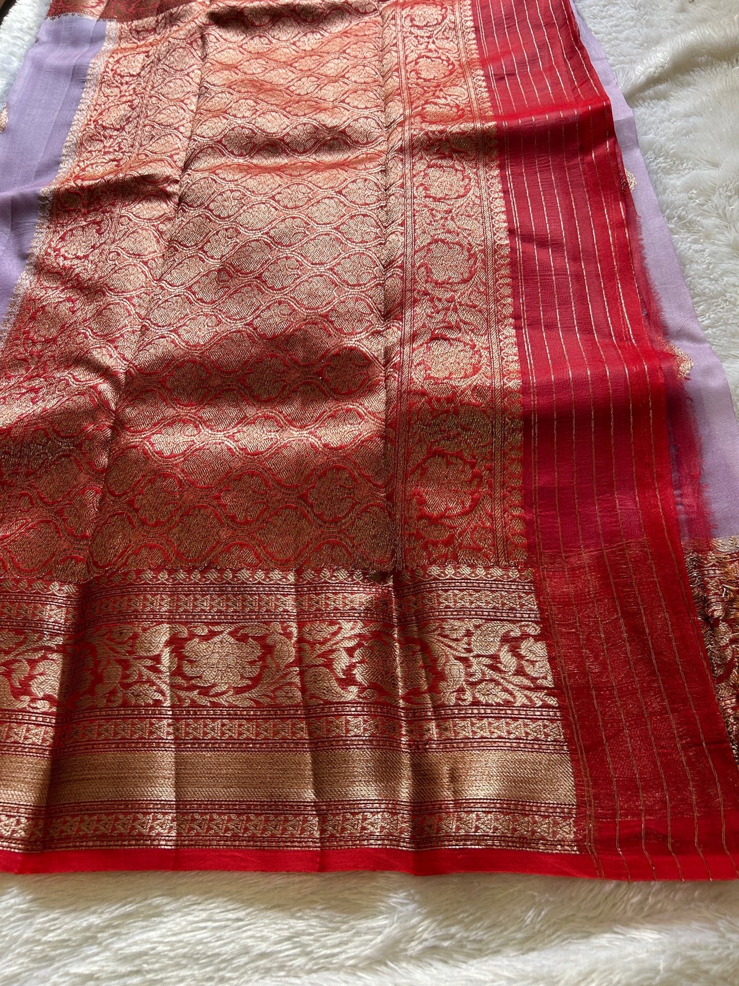 Pure organza : Mauve-red