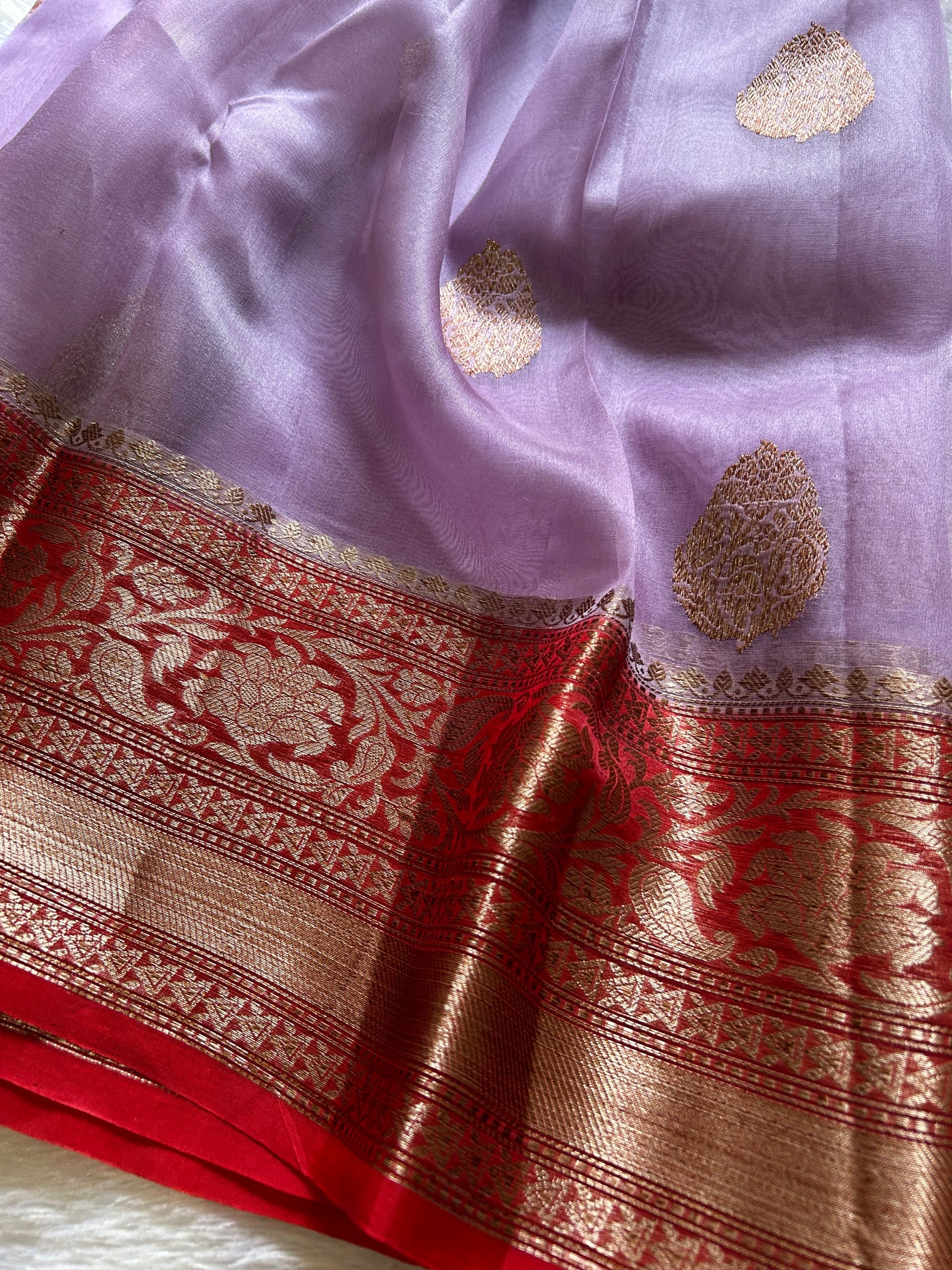 Pure organza : Mauve-red