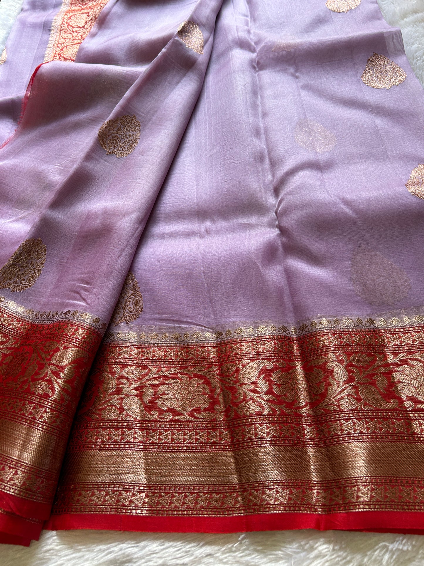 Pure organza : Mauve-red