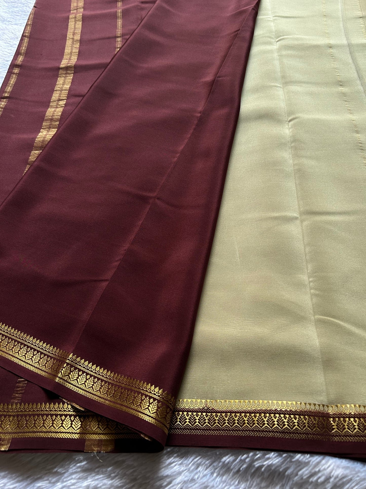 Jyothi (2D) : Chikoo Beige-chocolate brown