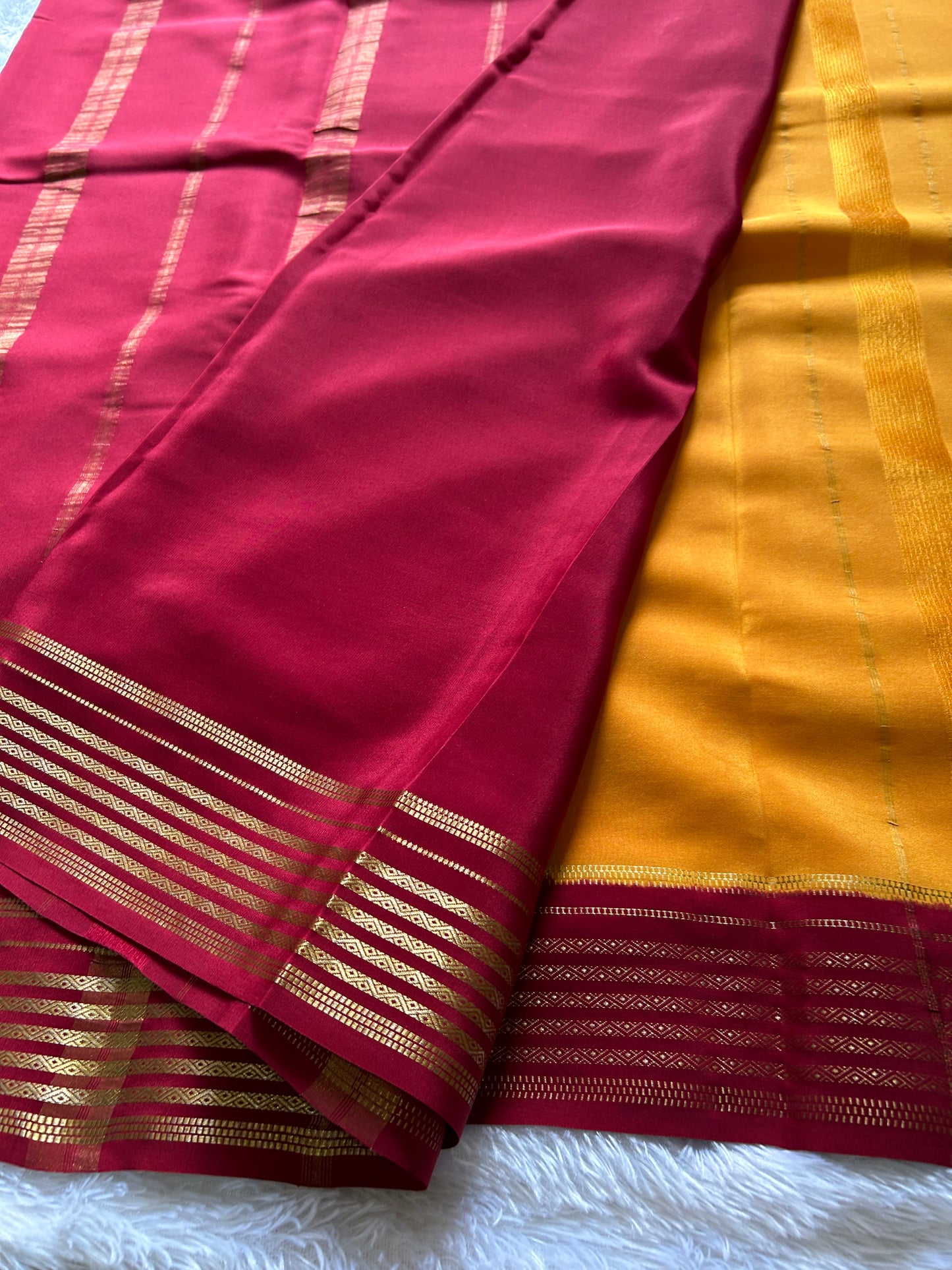 Sumana (2D) : Golden yellow-maroon