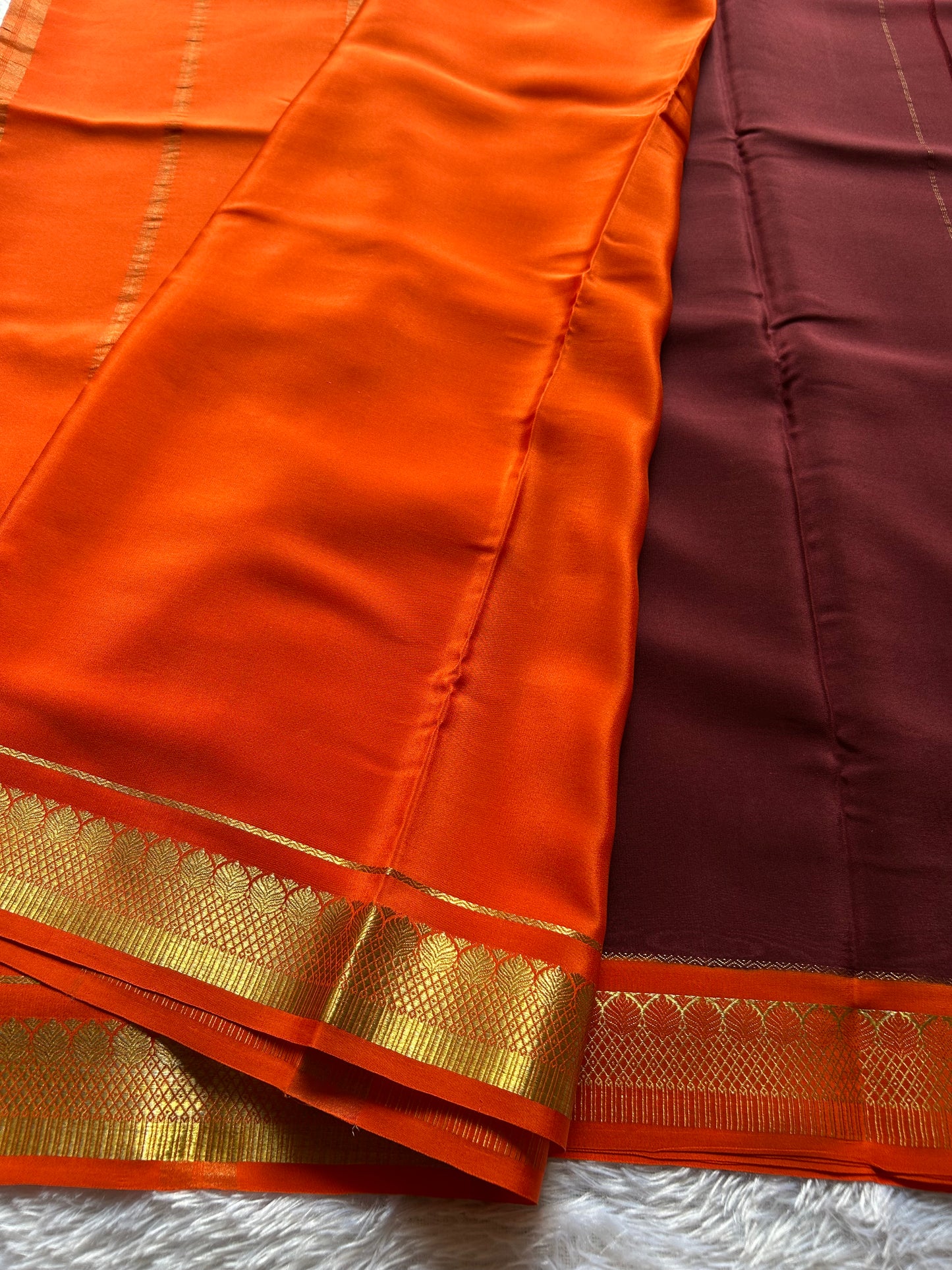 Varuni (2D) : Chocolate brown-orange