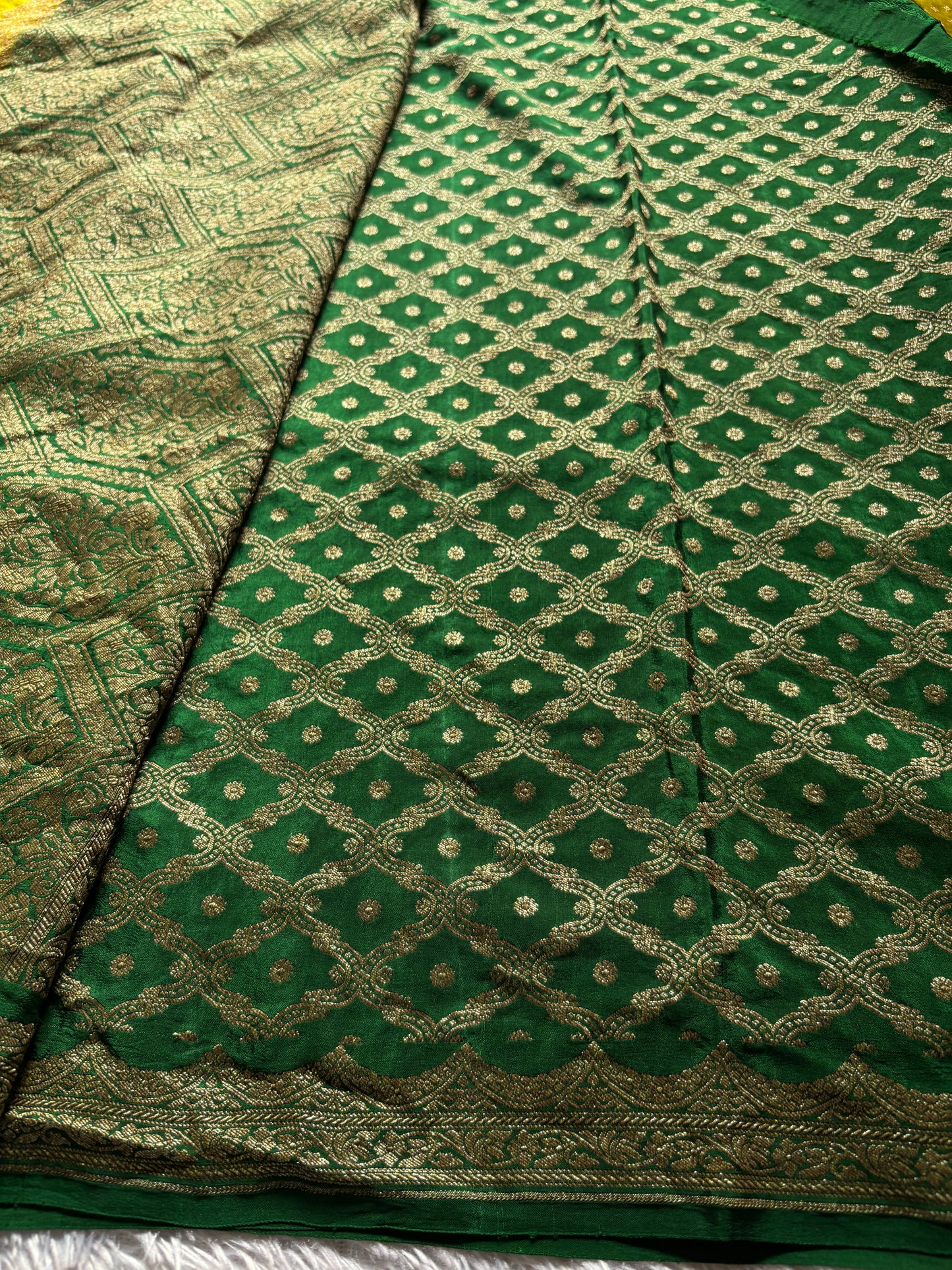 Deepali (2D) : Olive-bottle green