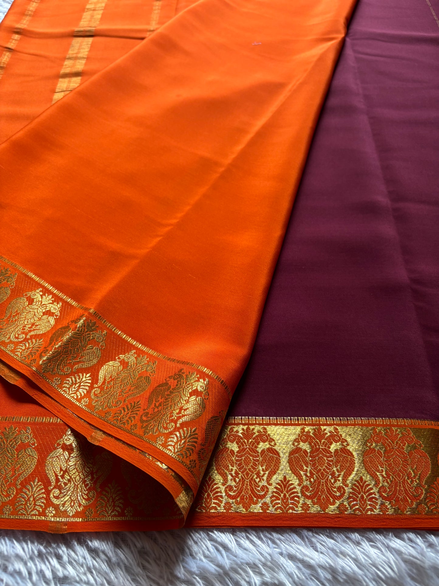 Veera (2D) : Dark maroon-orange