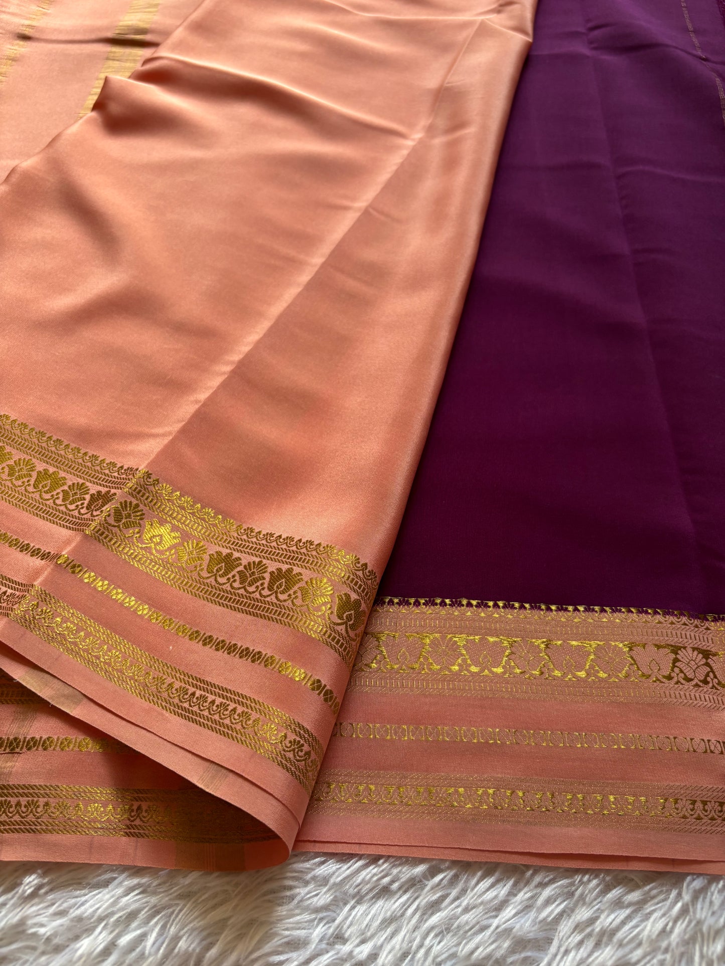 Padmaja (2D) : Deep wine-light peach
