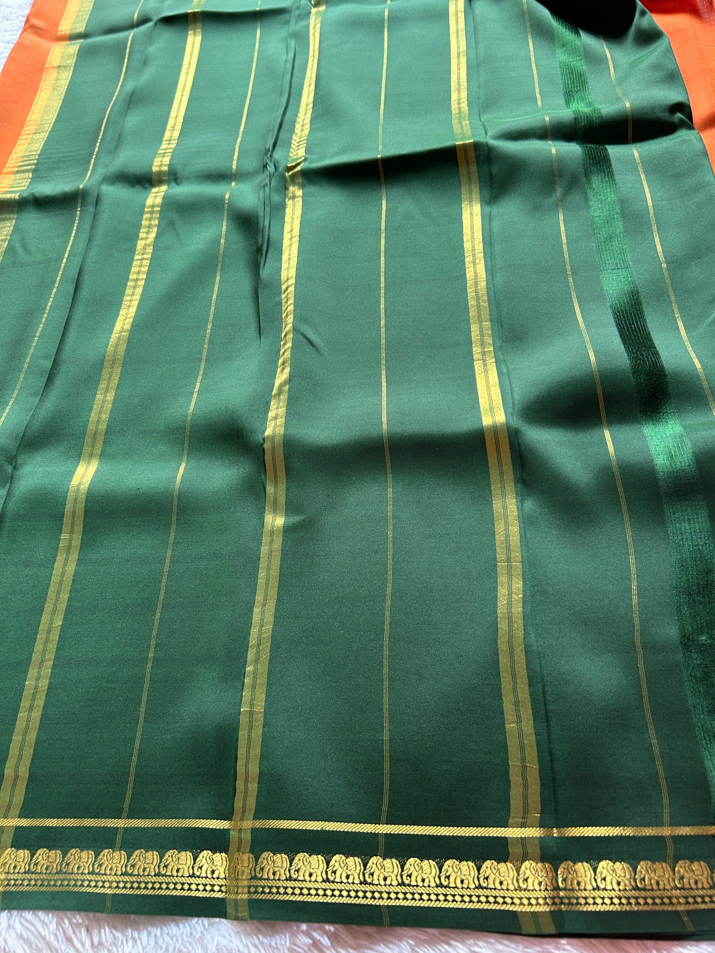 Gowri (2D) : Orange-bottle green