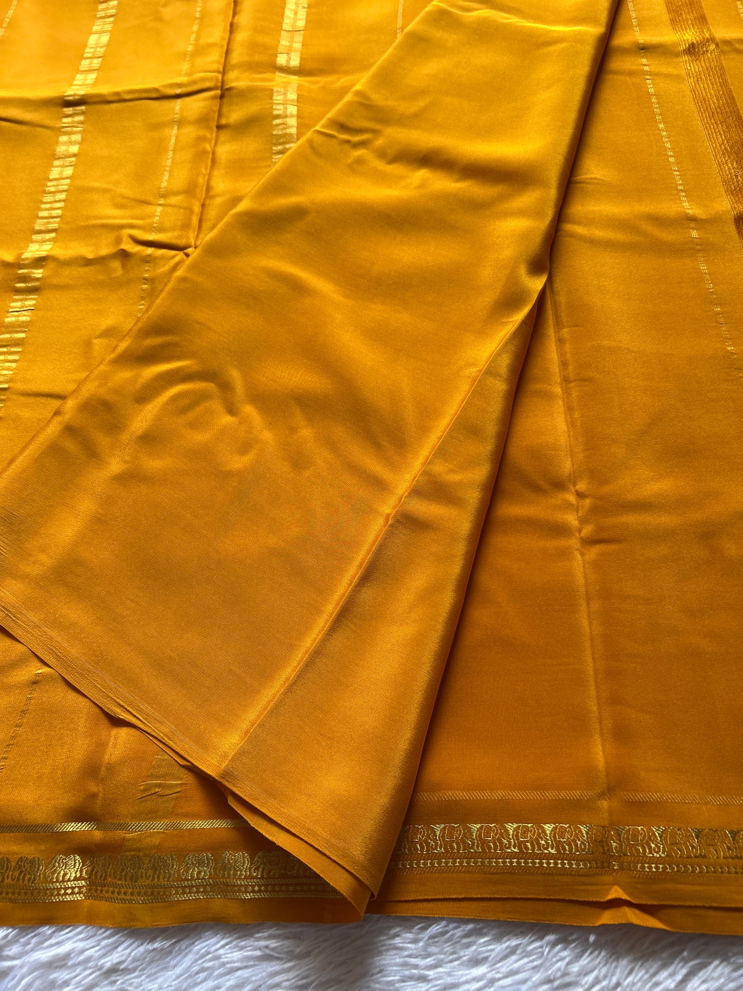 Gowri : Solid Golden yellow