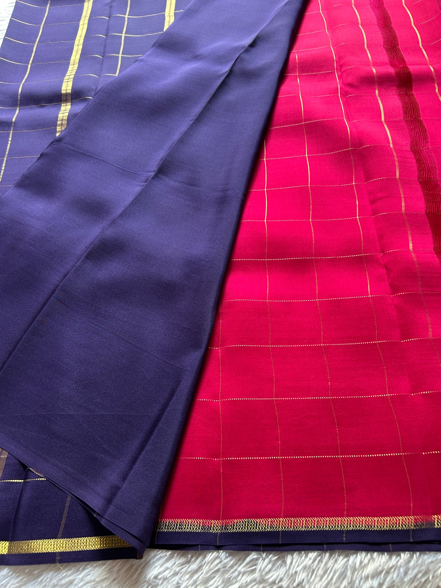 Shankari (2D) : Pink-navy blue