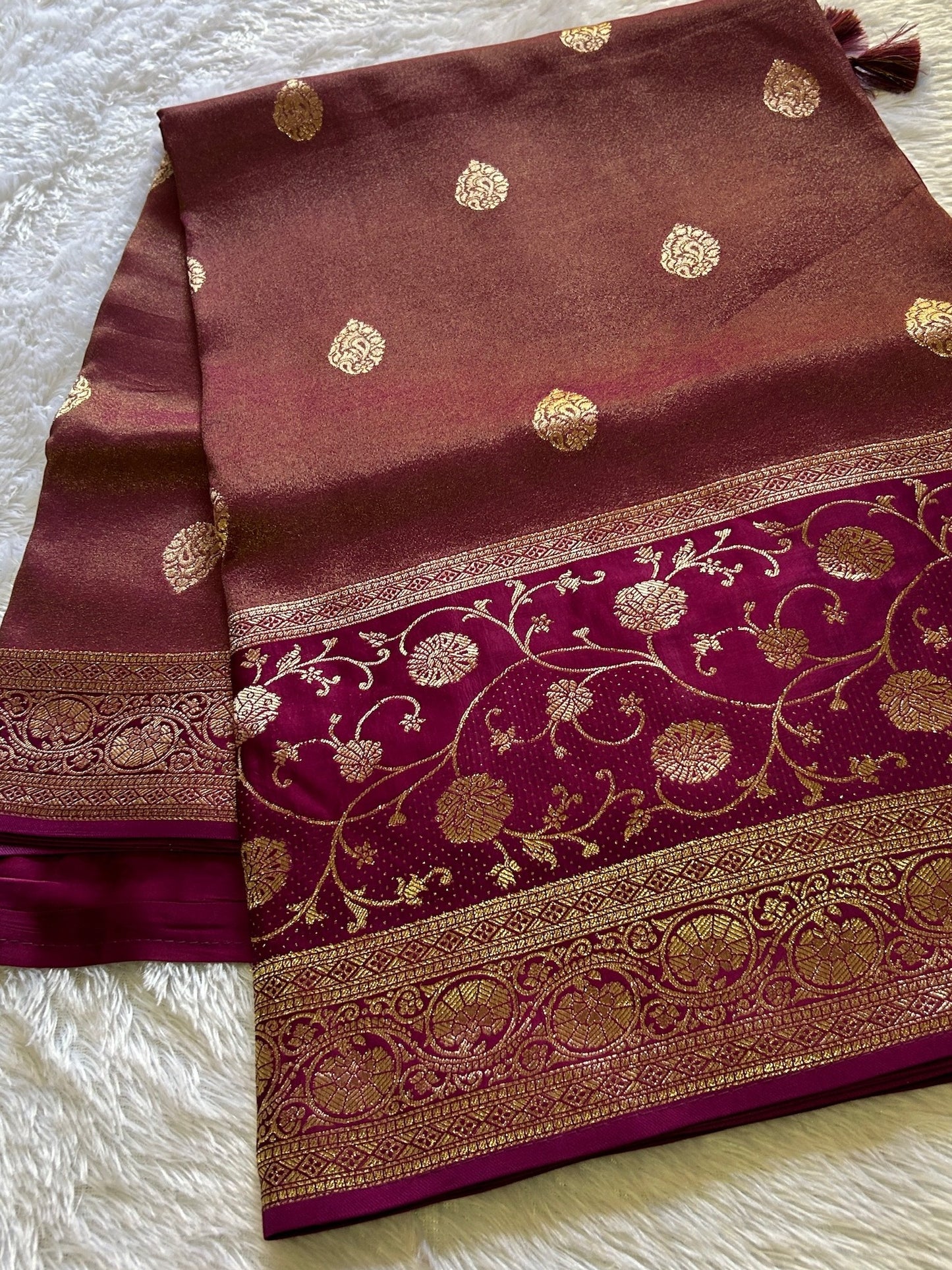 Semi raw mango: Brown-maroon