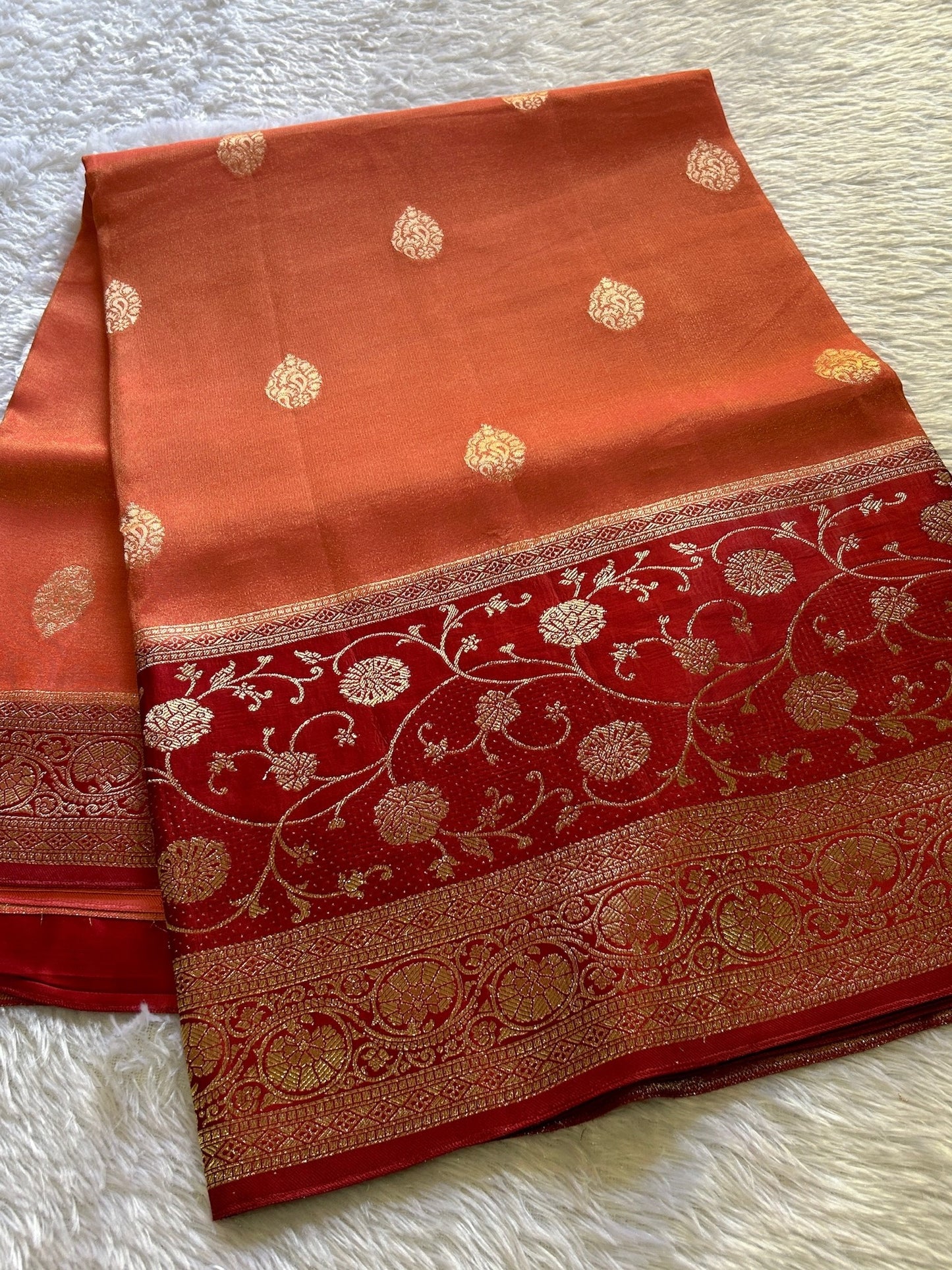 Semi raw mango: Orange-maroon