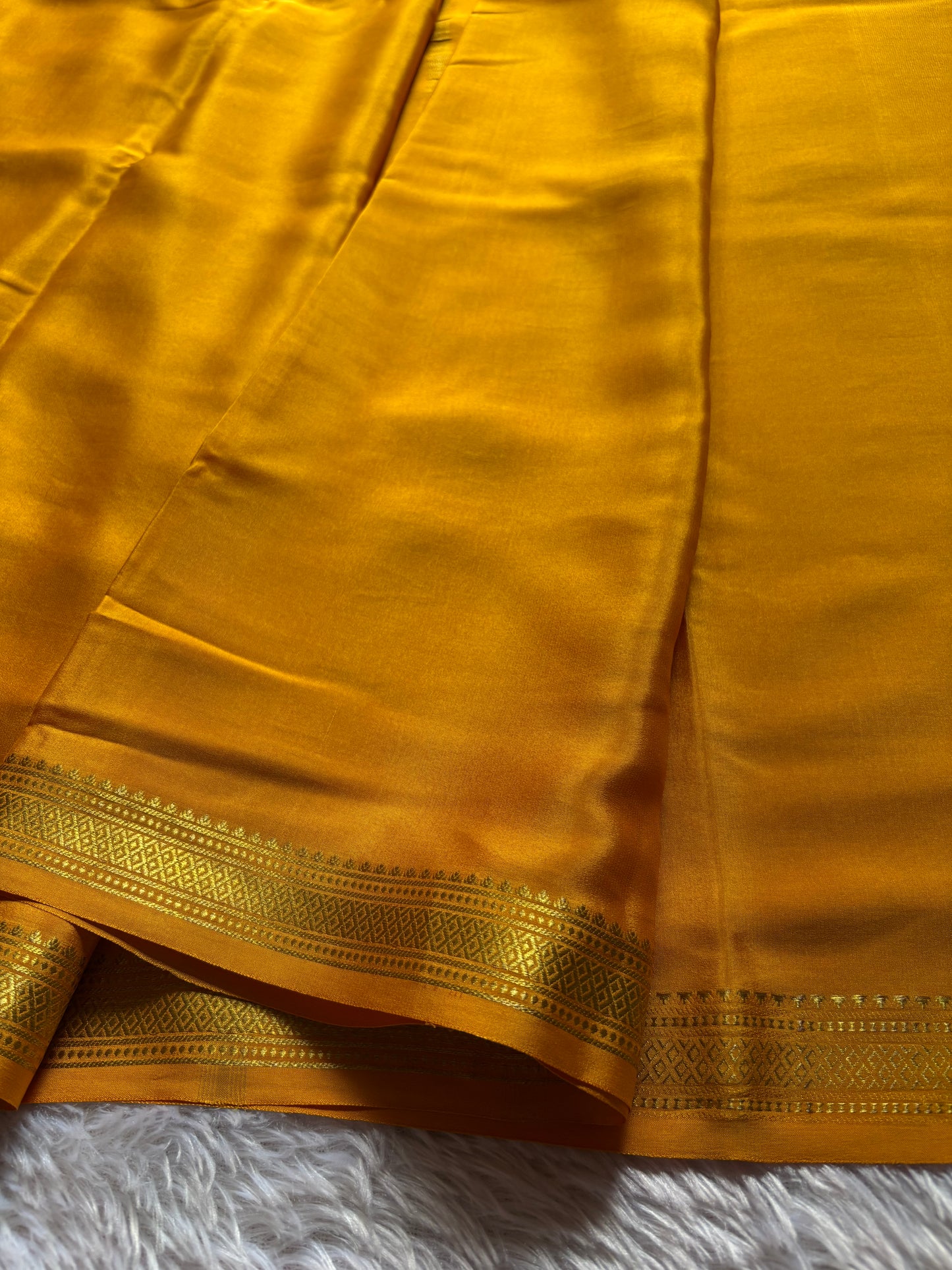 Preetha : Solid Golden yellow