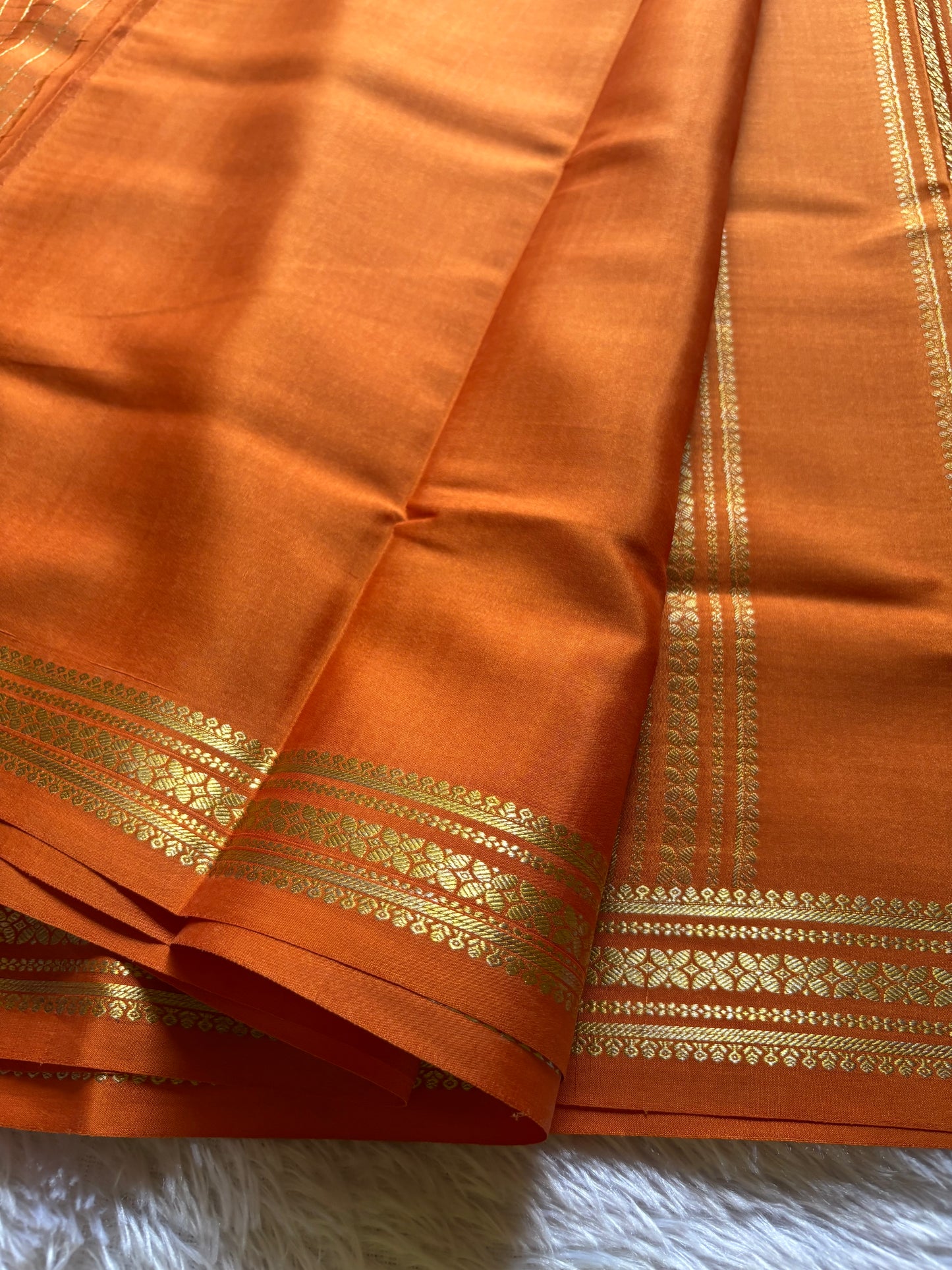 Madhura : Solid Light orange