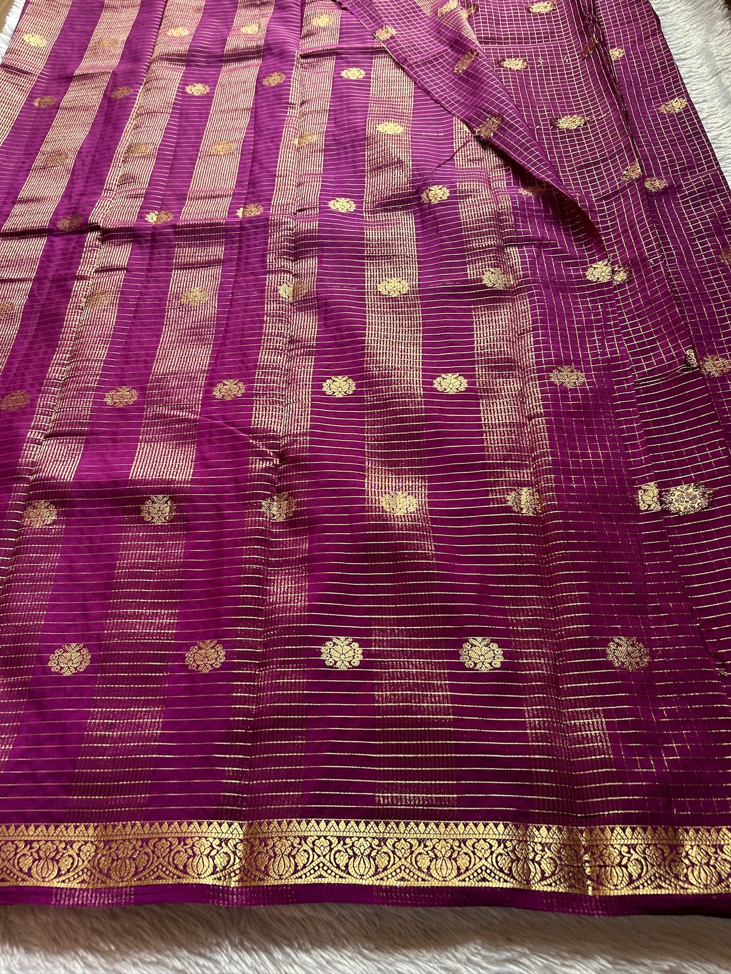 Semi Crepe : Solid magenta
