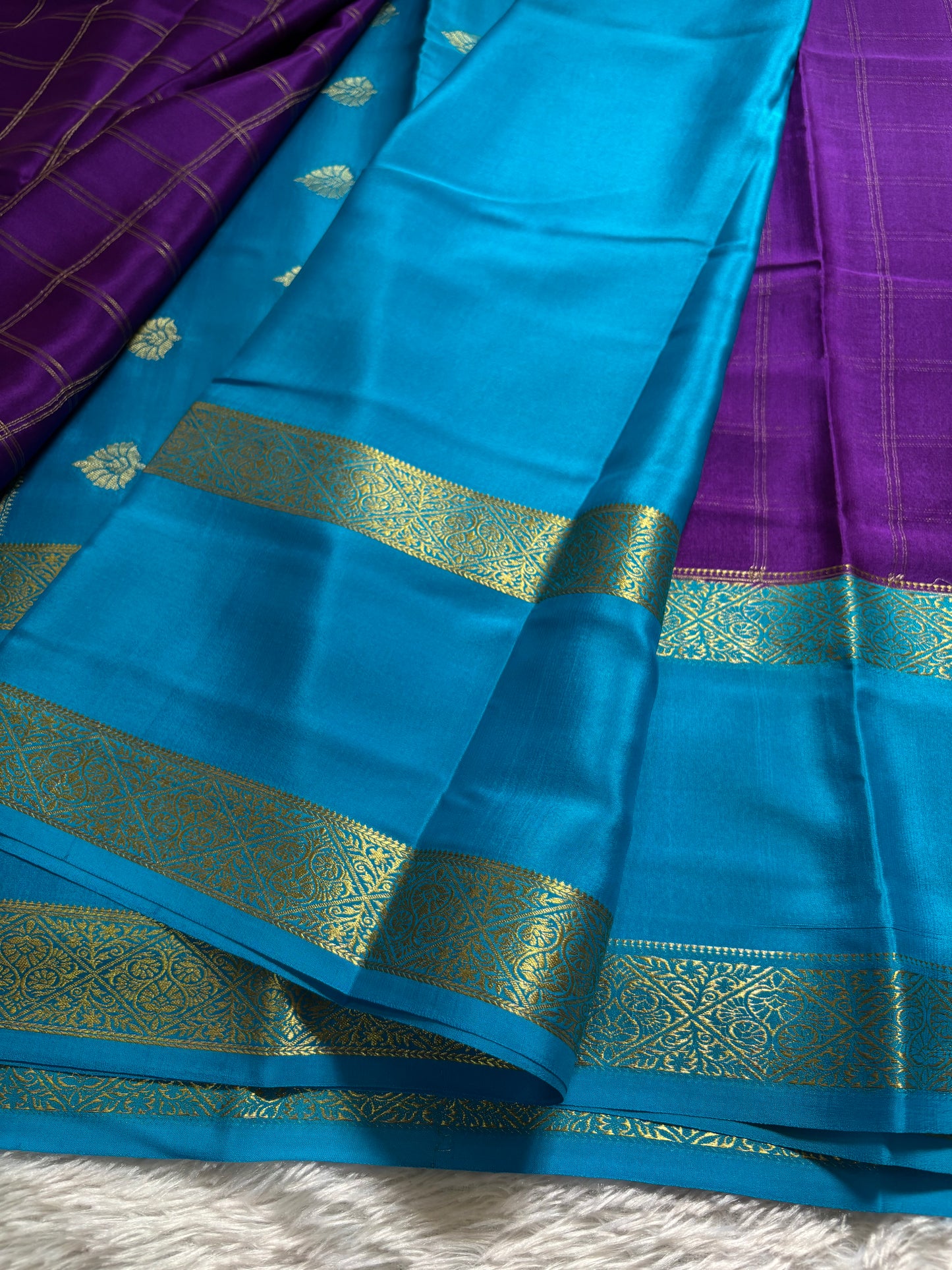 Vasudha (2D) : Purple-ananda blue