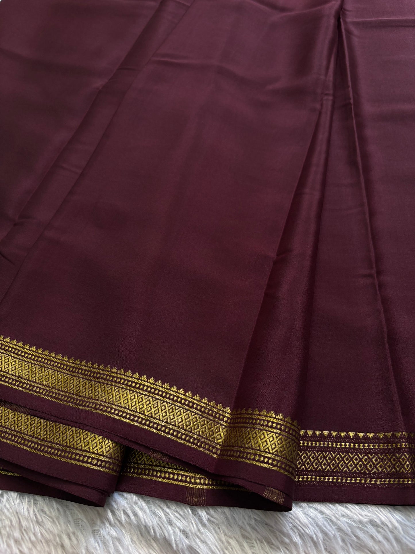 Preetha : Solid Chocolate brown