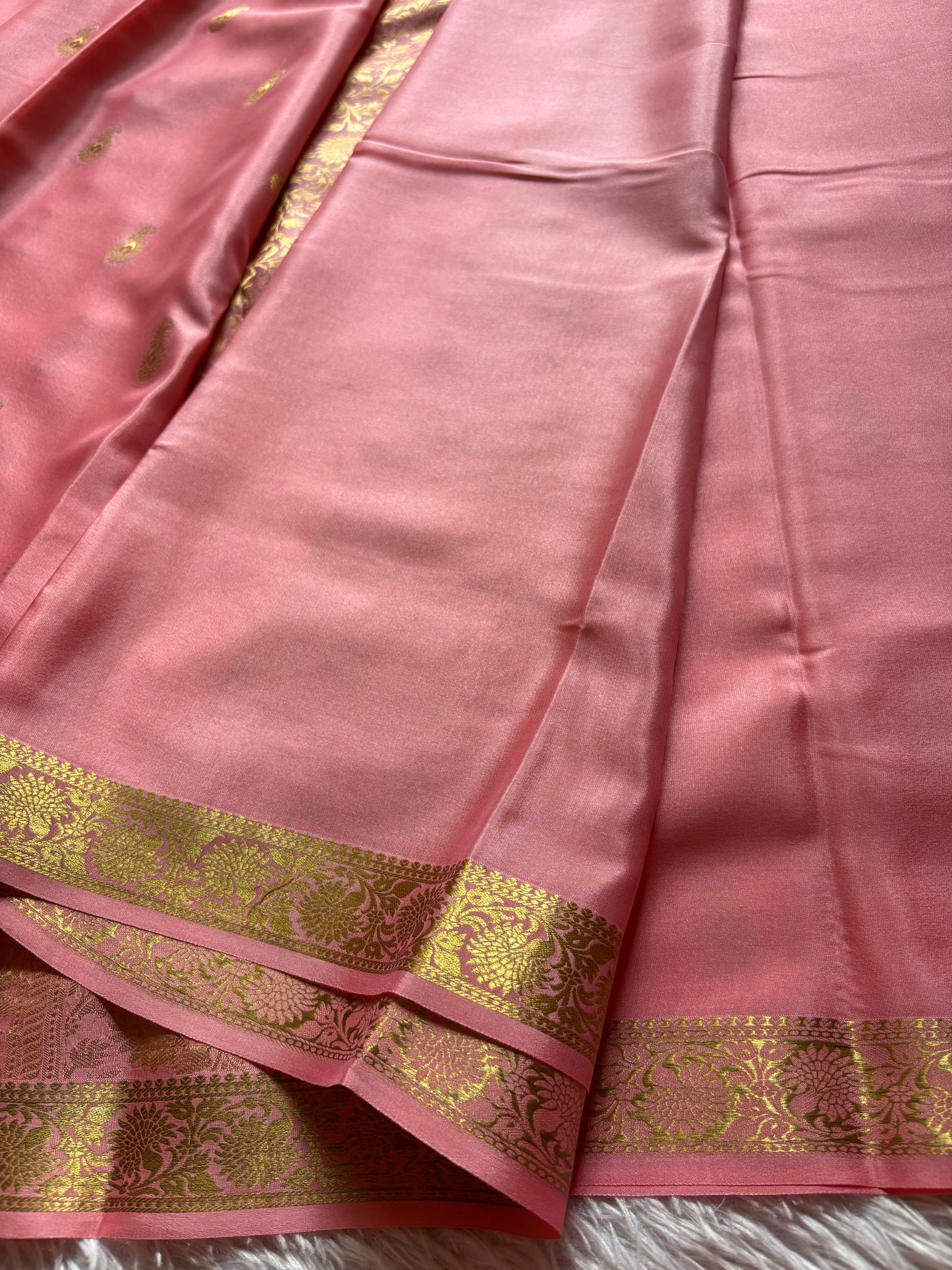 Pallavi : Solid Peach pink