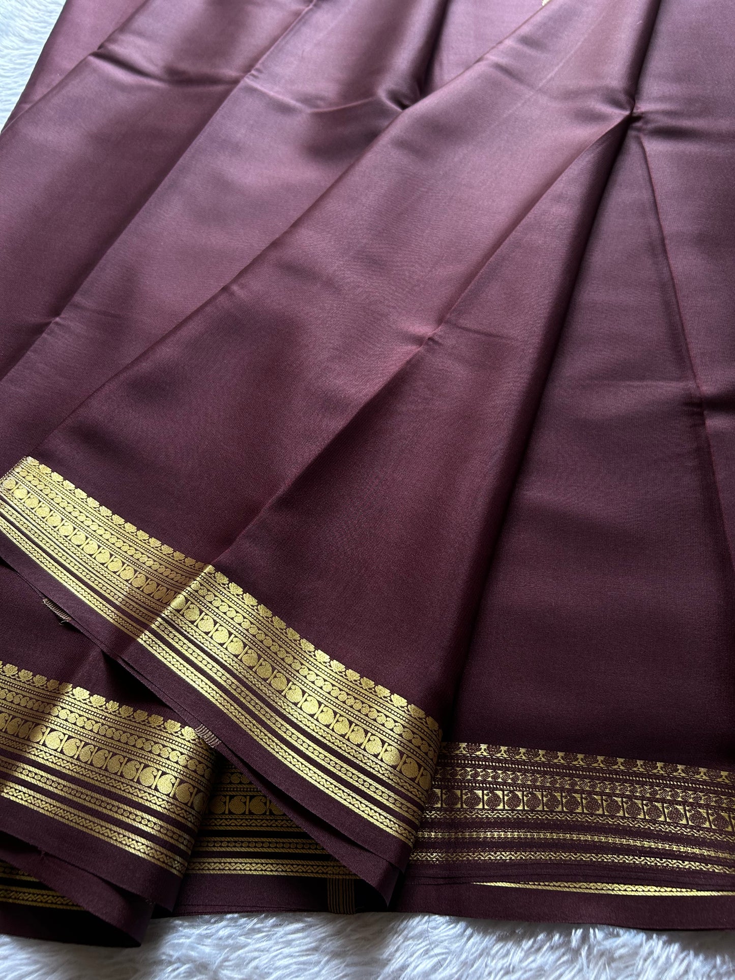 Swara : Solid Chocolate brown