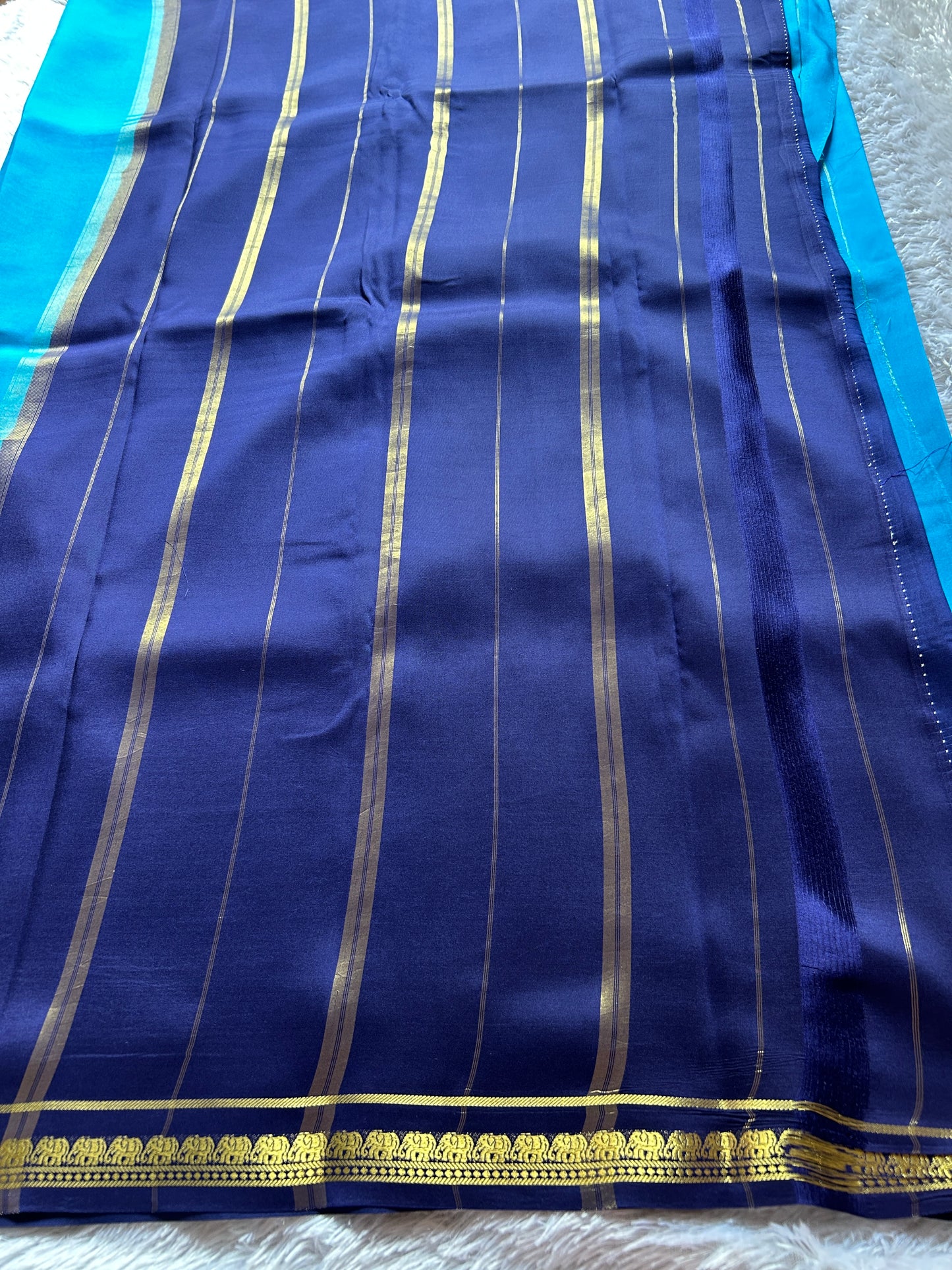 Gowri (2D) : Ananda blue-navy blue