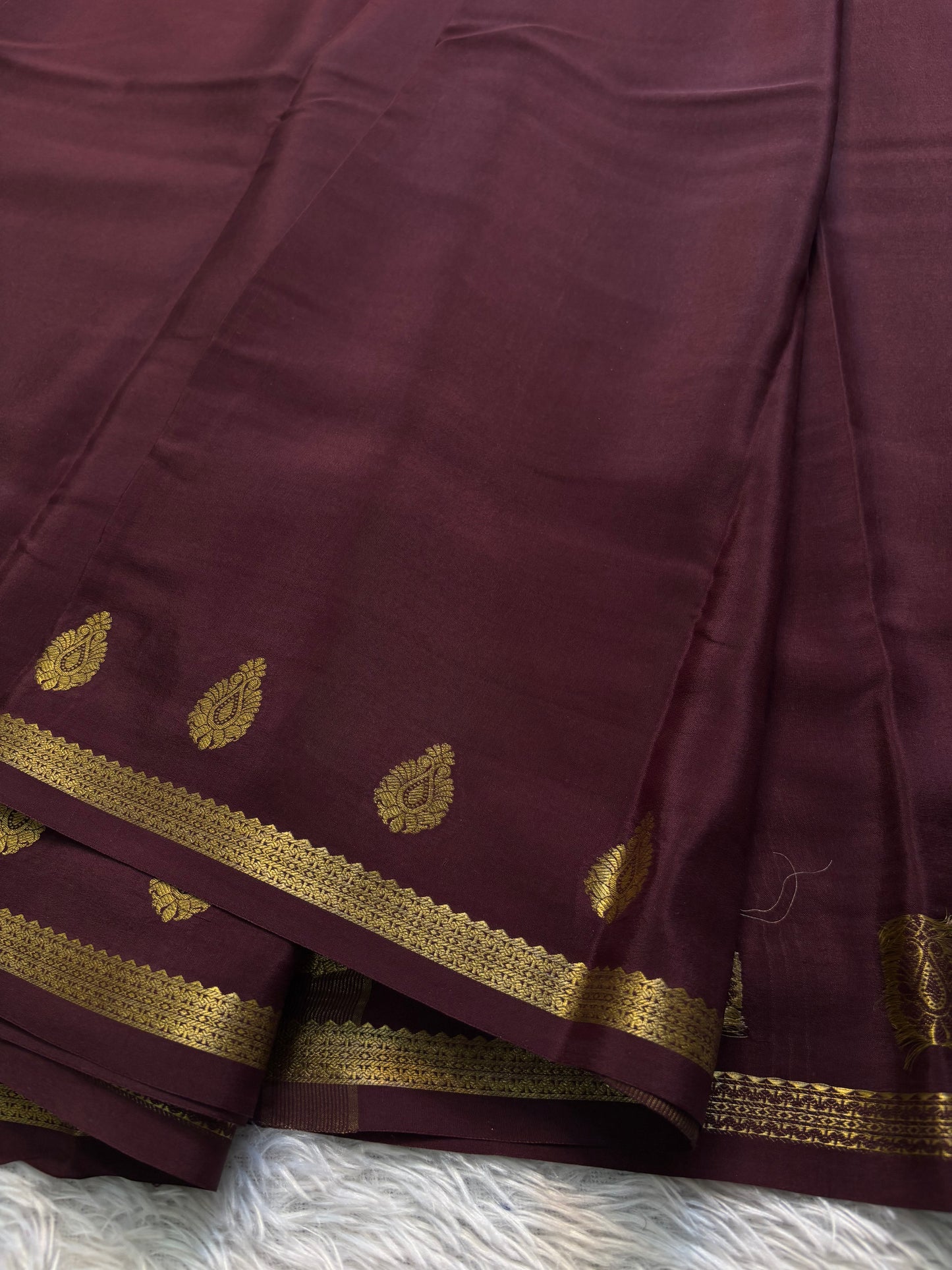 Swathi : Solid Chocolate brown