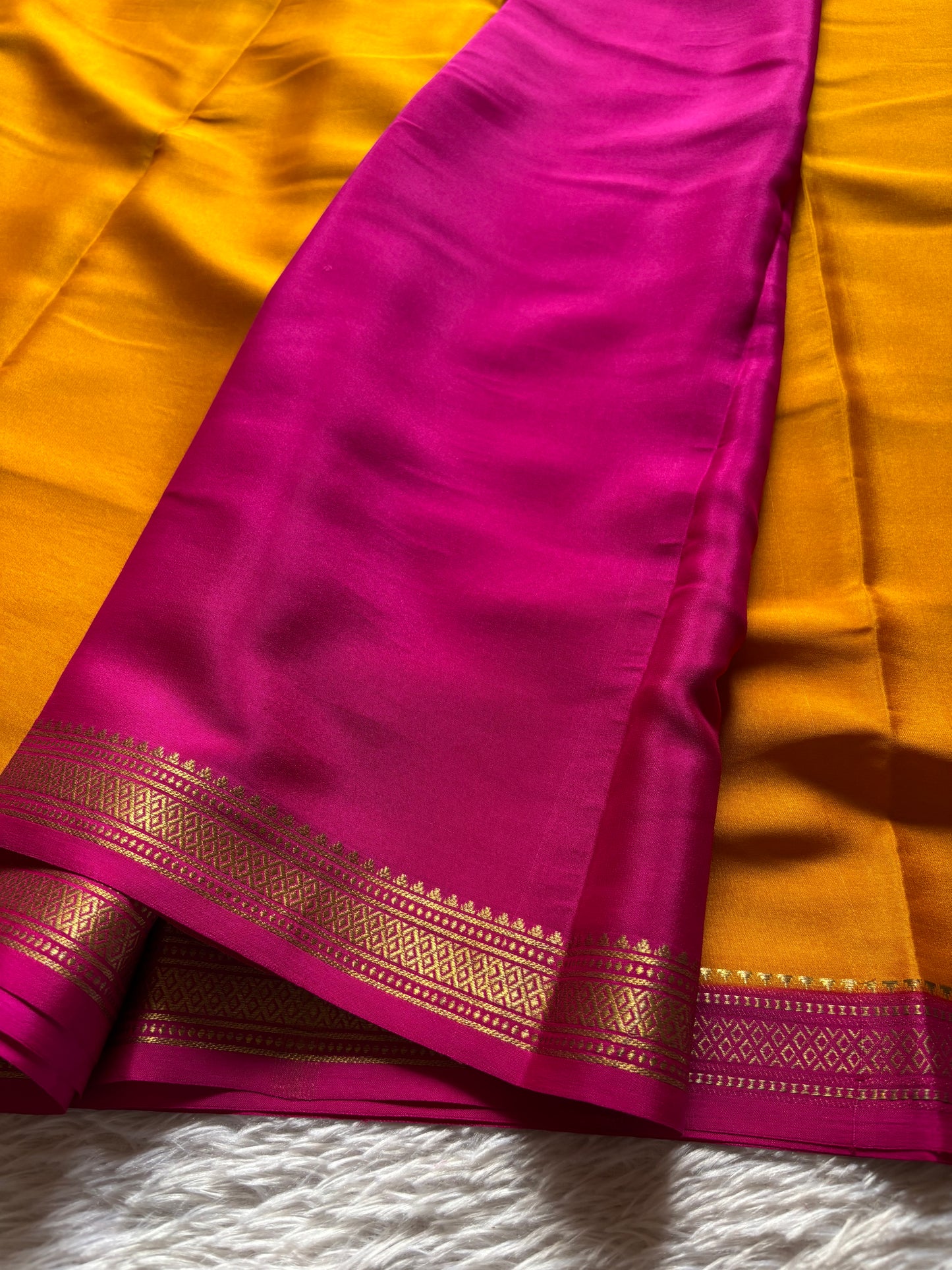 Preetha (2D) : Light orange-rani pink