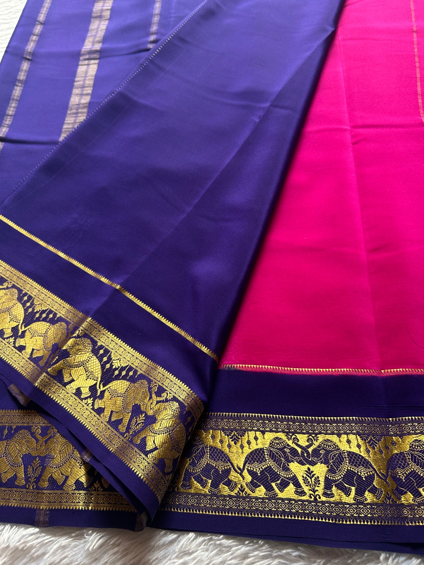 Airavati (2D) : Pink-navy blue