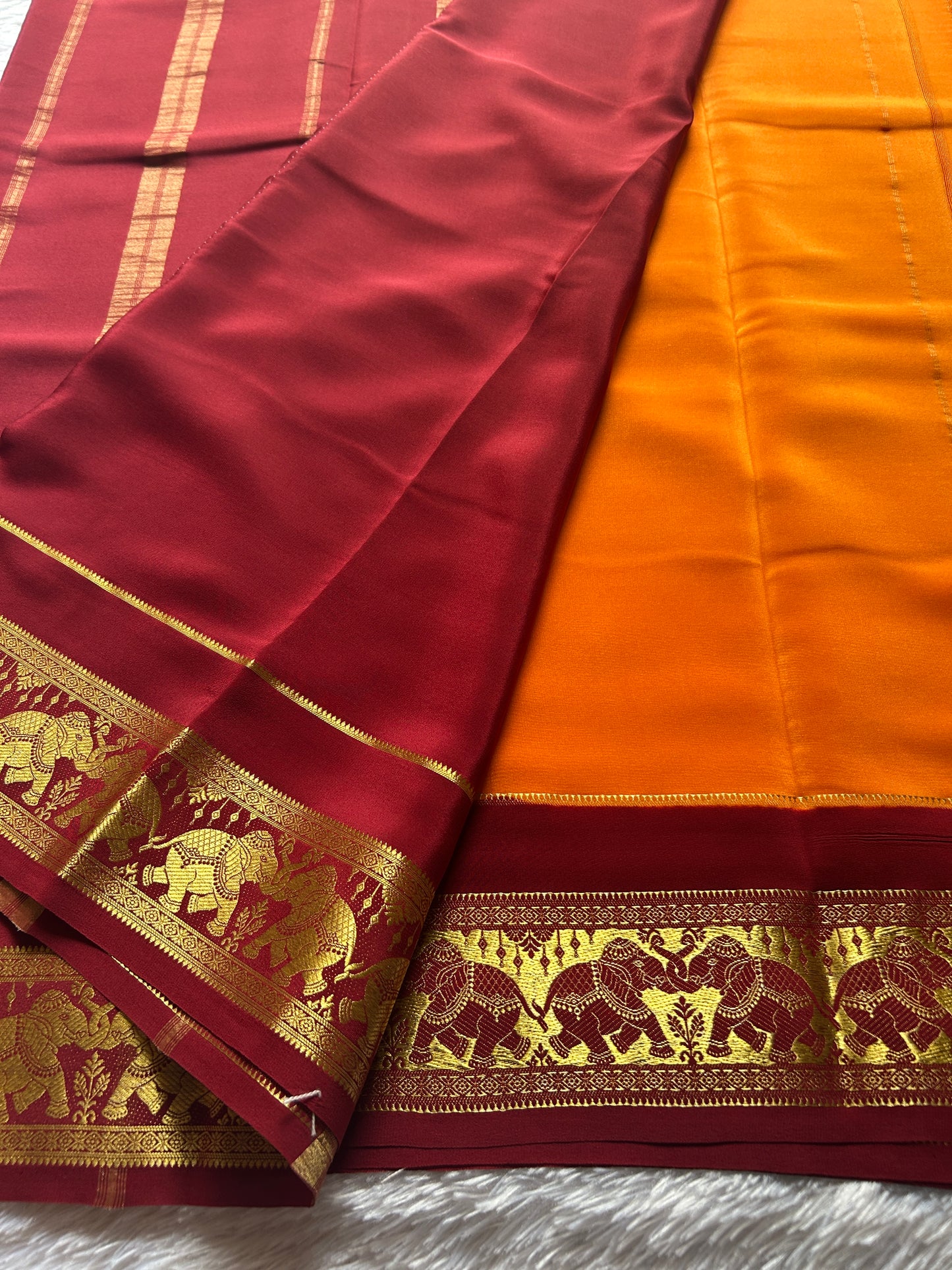 Airavati (2D) : Light orange-maroon