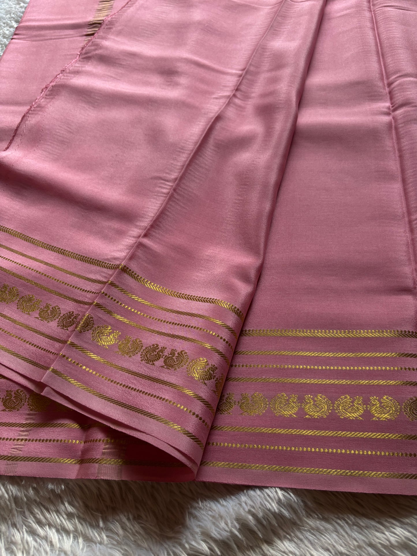 Hamsini : Solid Pastel pink