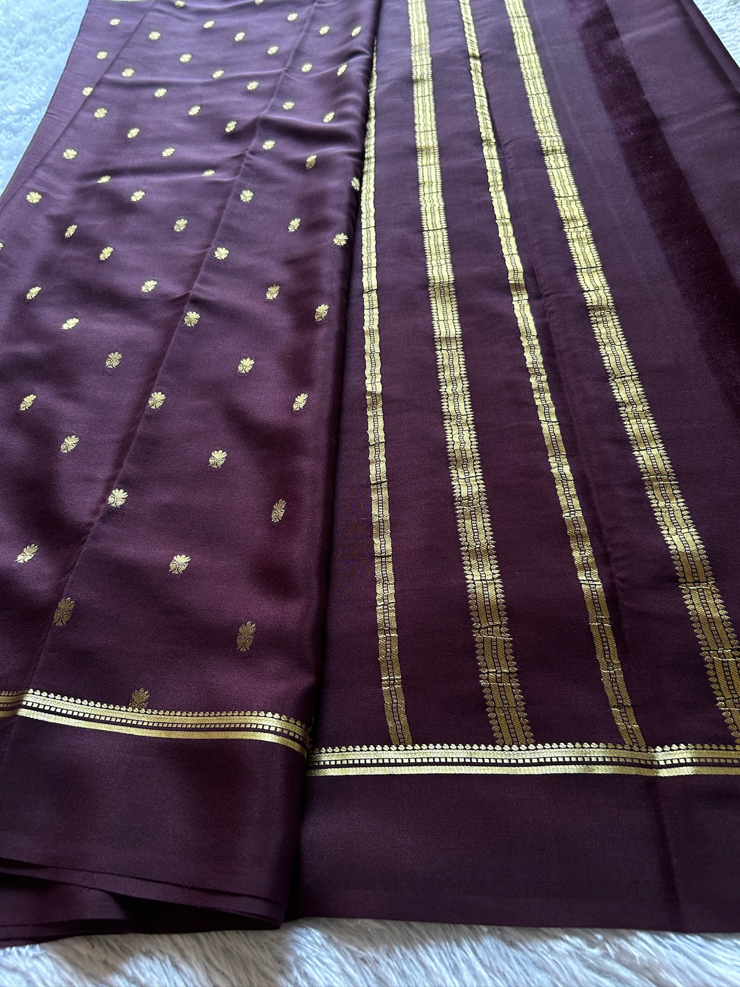 Sahana: Solid Chocolate brown