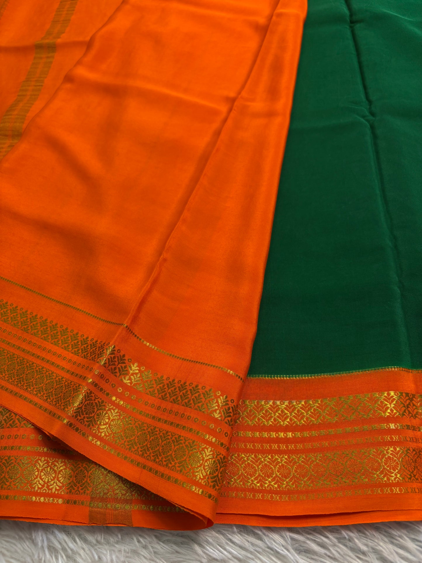Prathima (2D) : Bottle green-orange