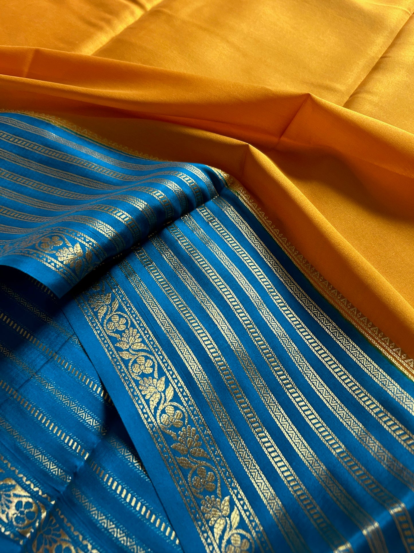 Bhavana (2D) : Golden yellow-ananda blue