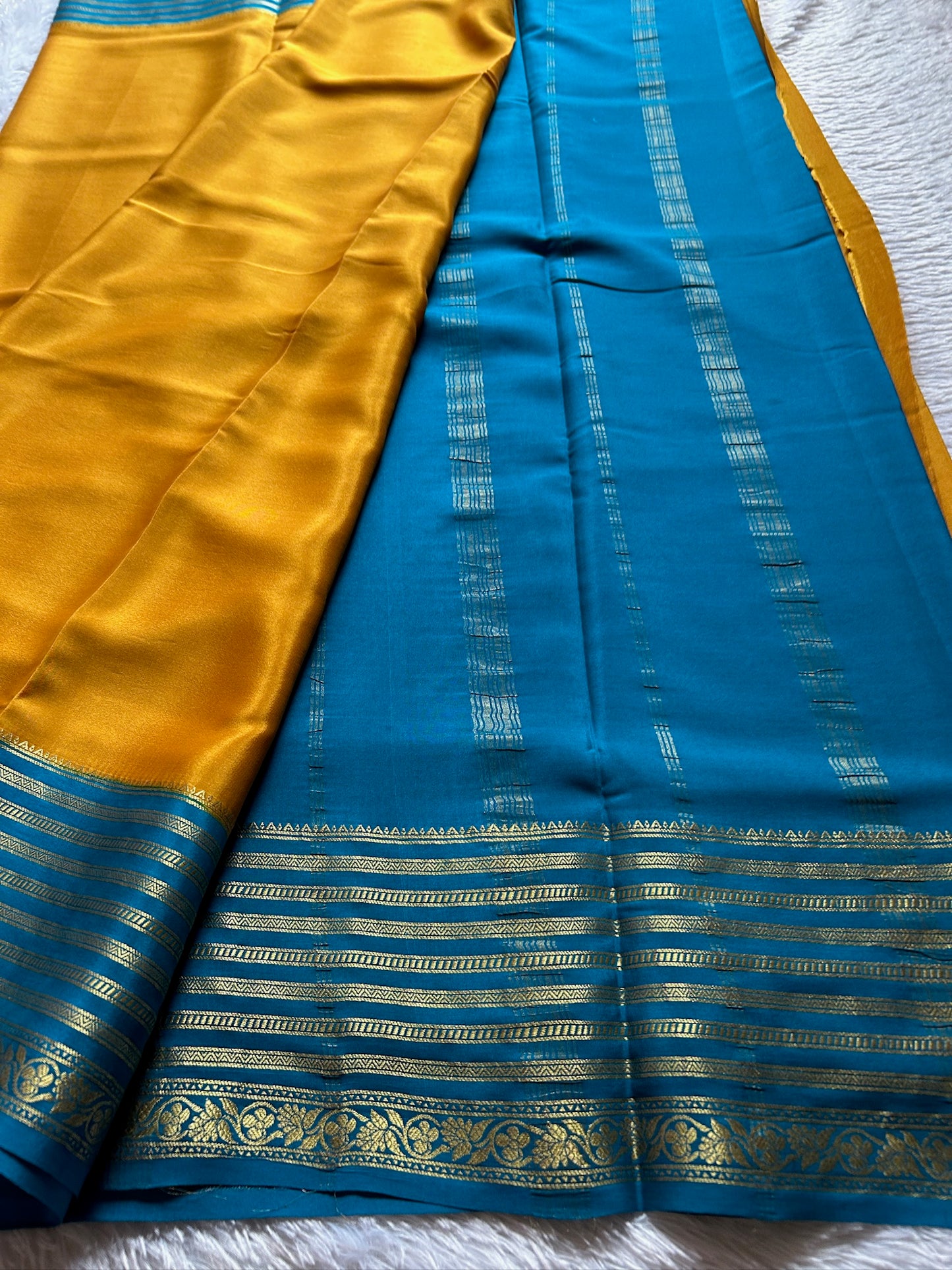 Bhavana (2D) : Golden yellow-ananda blue
