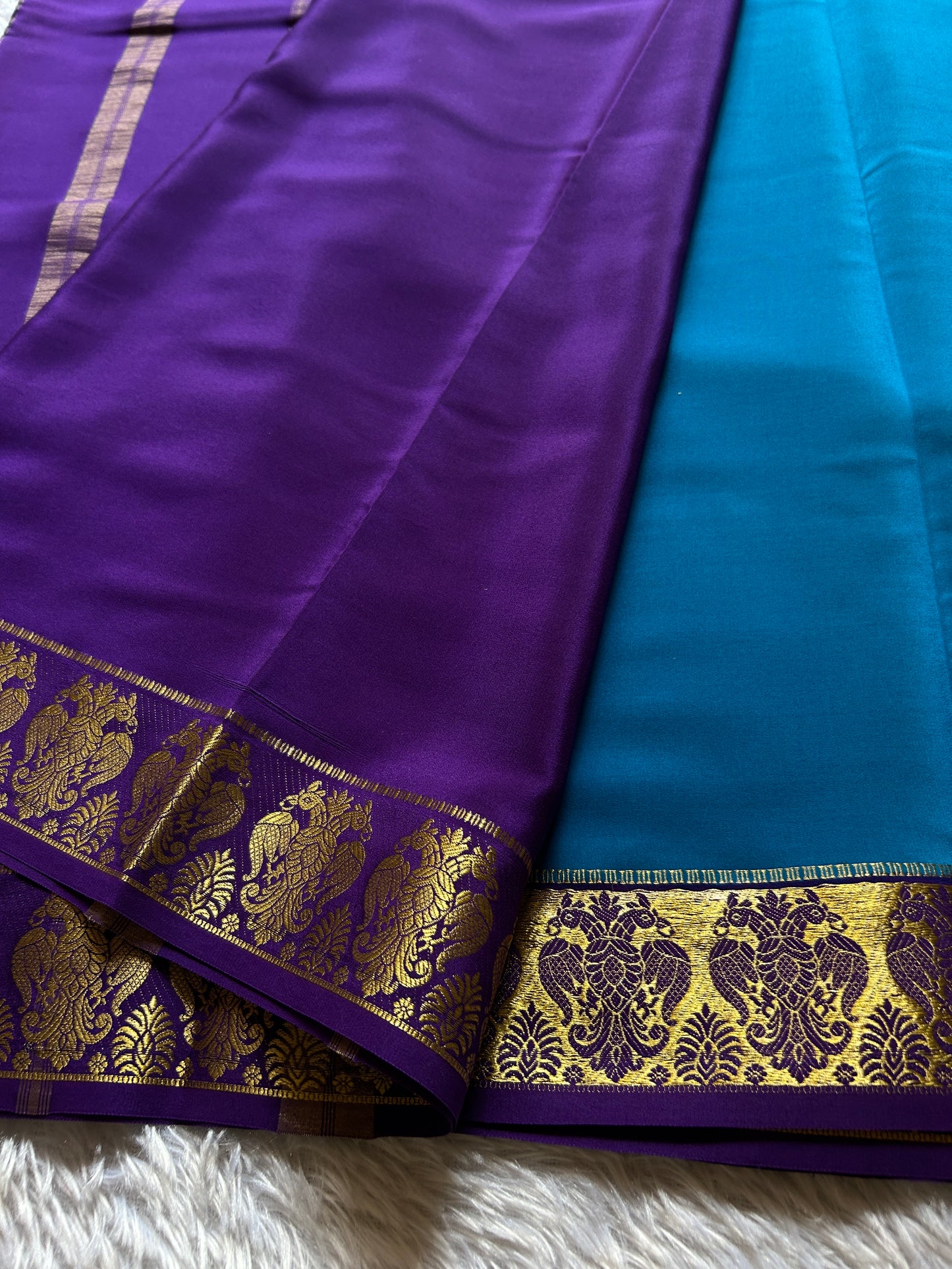 Veera (2D) : Peacock blue-purple