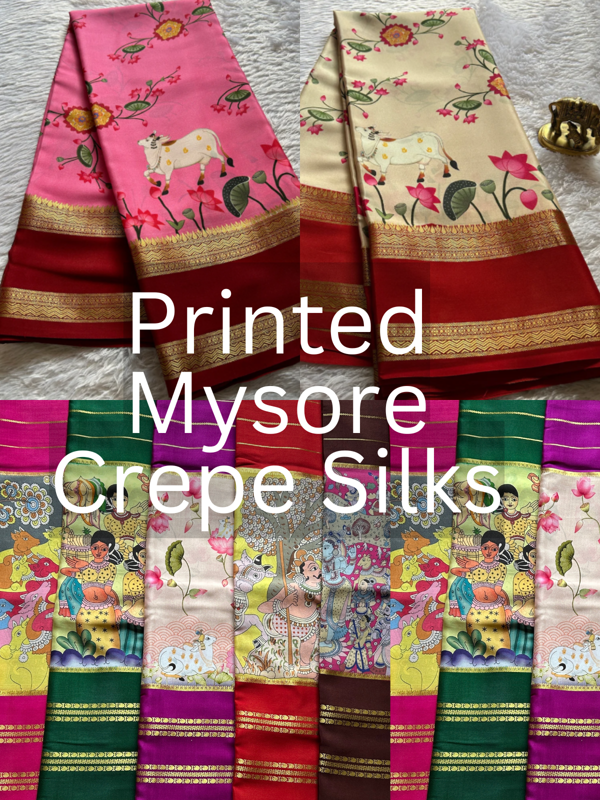 Printed Mysore Crepe Silks
