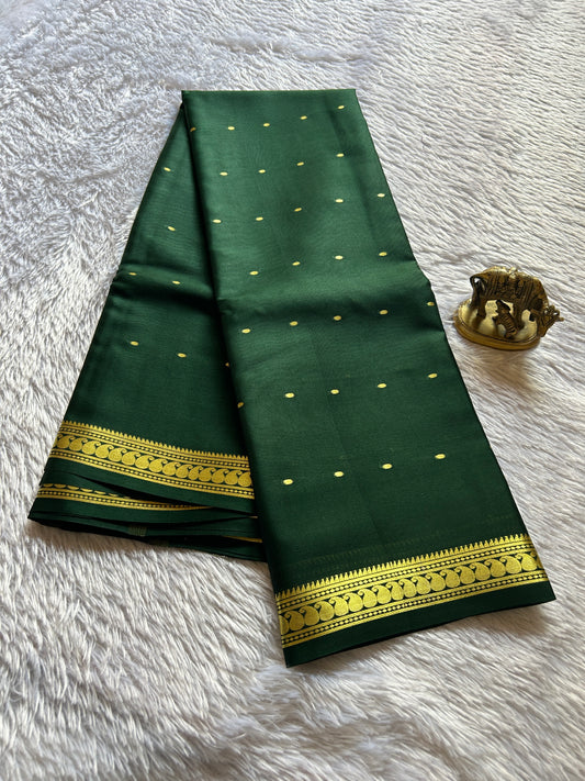 Keerthi : Solid Bottle green