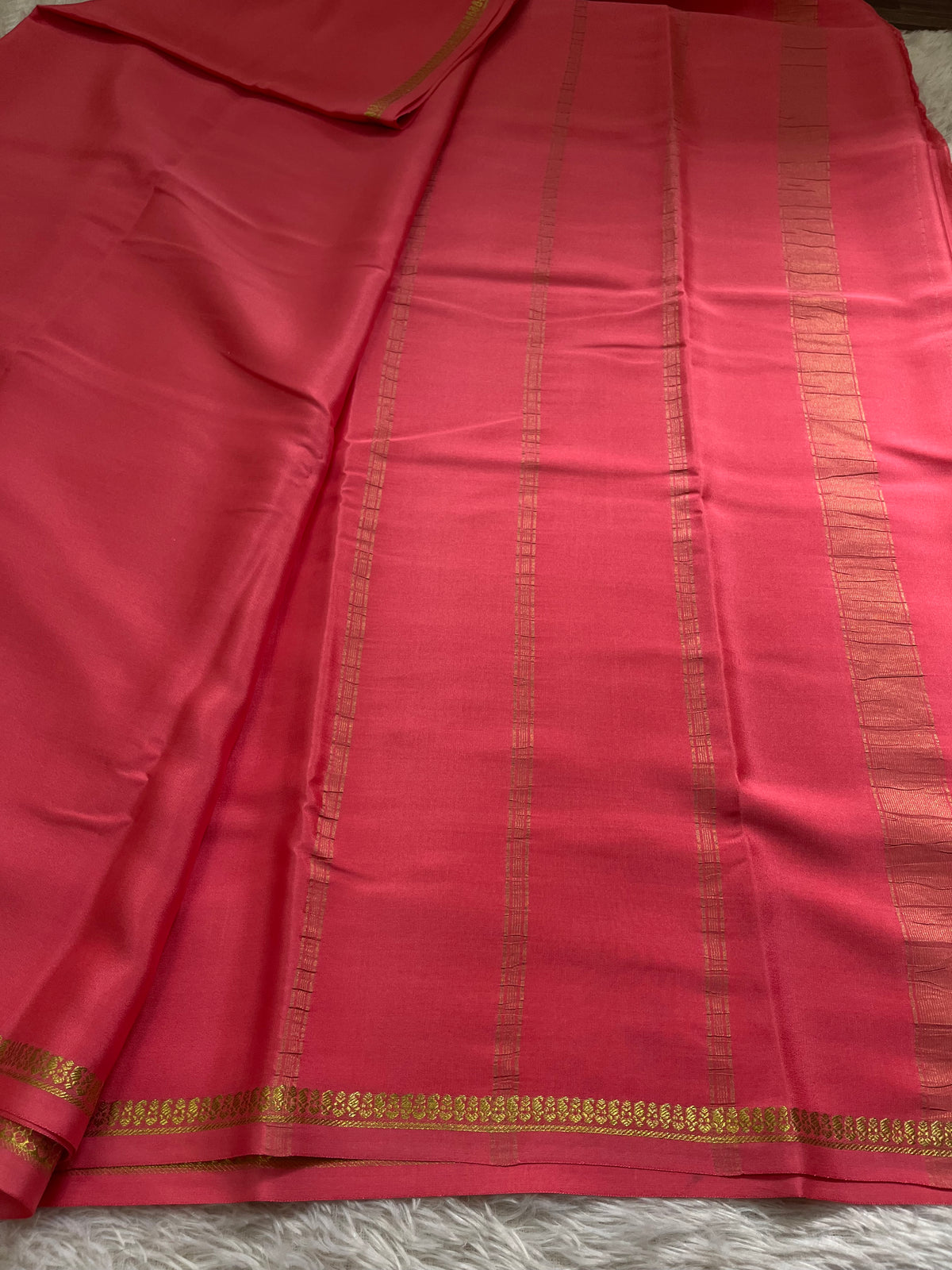 Nitya : Solid Coral pink