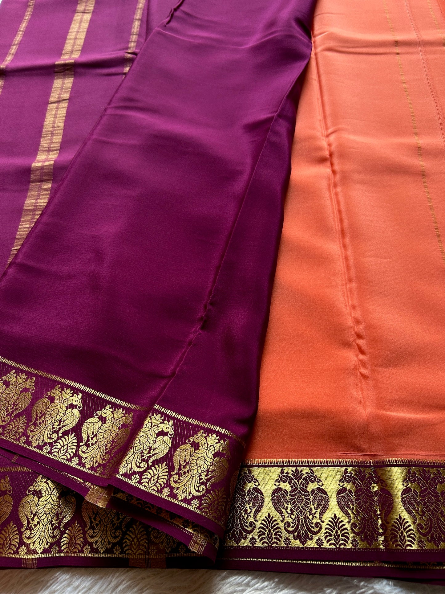 Veera (2D) : Dark peach-magenta