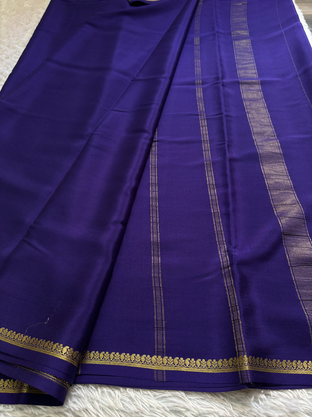 Vandana : Solid Dark blue