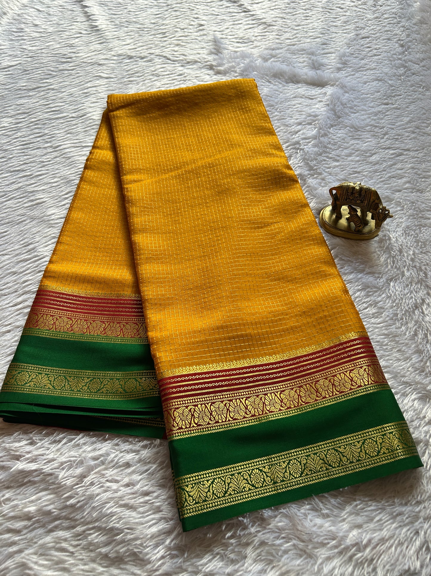 Gayatri (3D) : Yellow-maroon-green