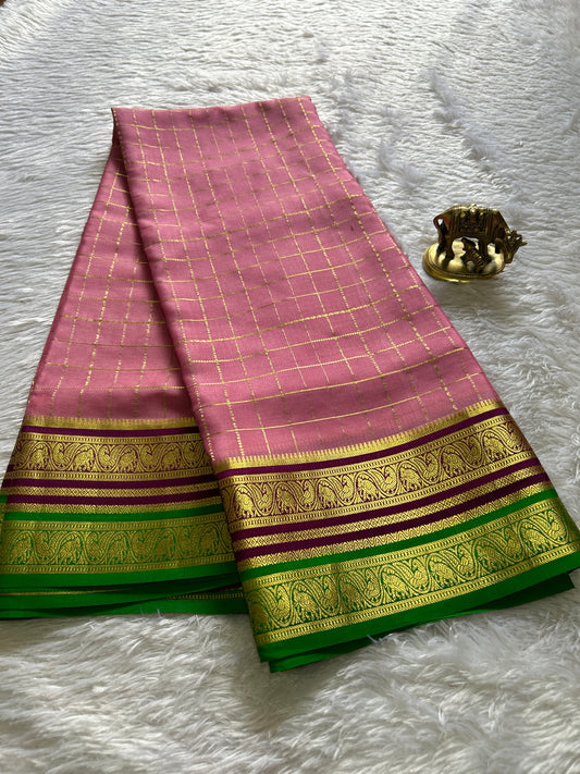 Tulasi (3D) : Light pink-magenta-green