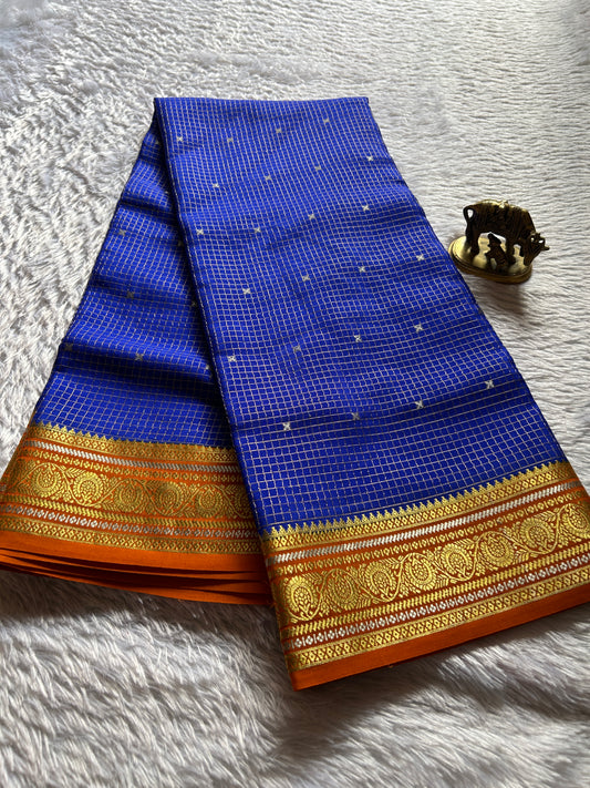 Haasini (2D) : Royal blue-Orange