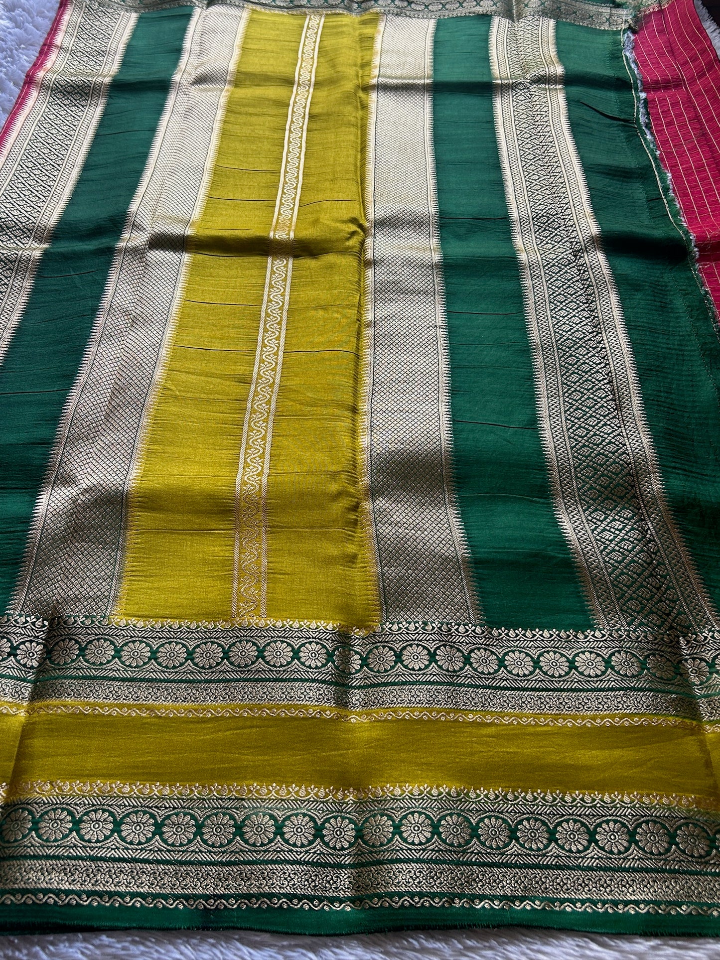 SS105 : pink-olive-bottle green